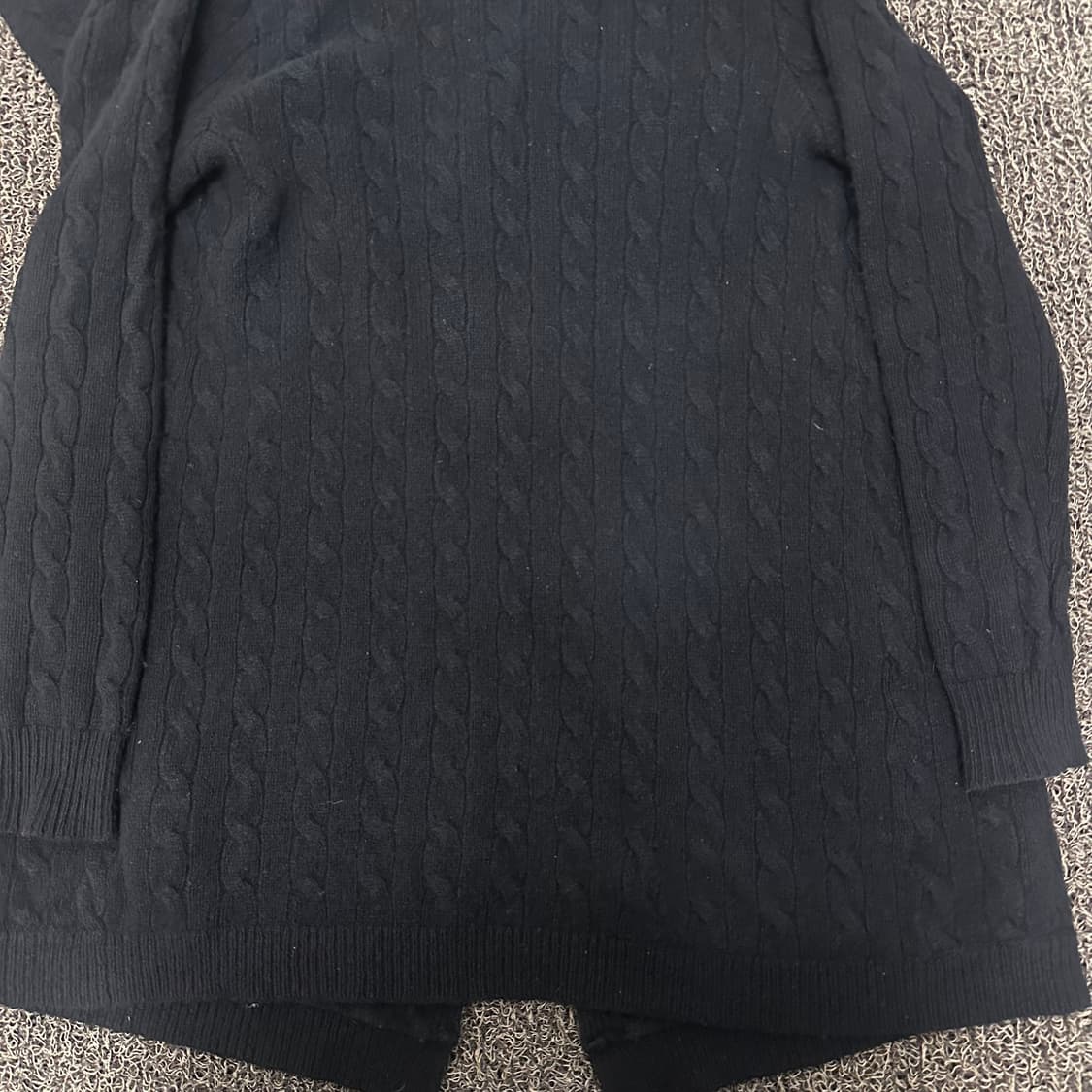 POLO 폴로 랄프로렌 여성 케이블 니트 가디건 블랙 M 상품이미지6