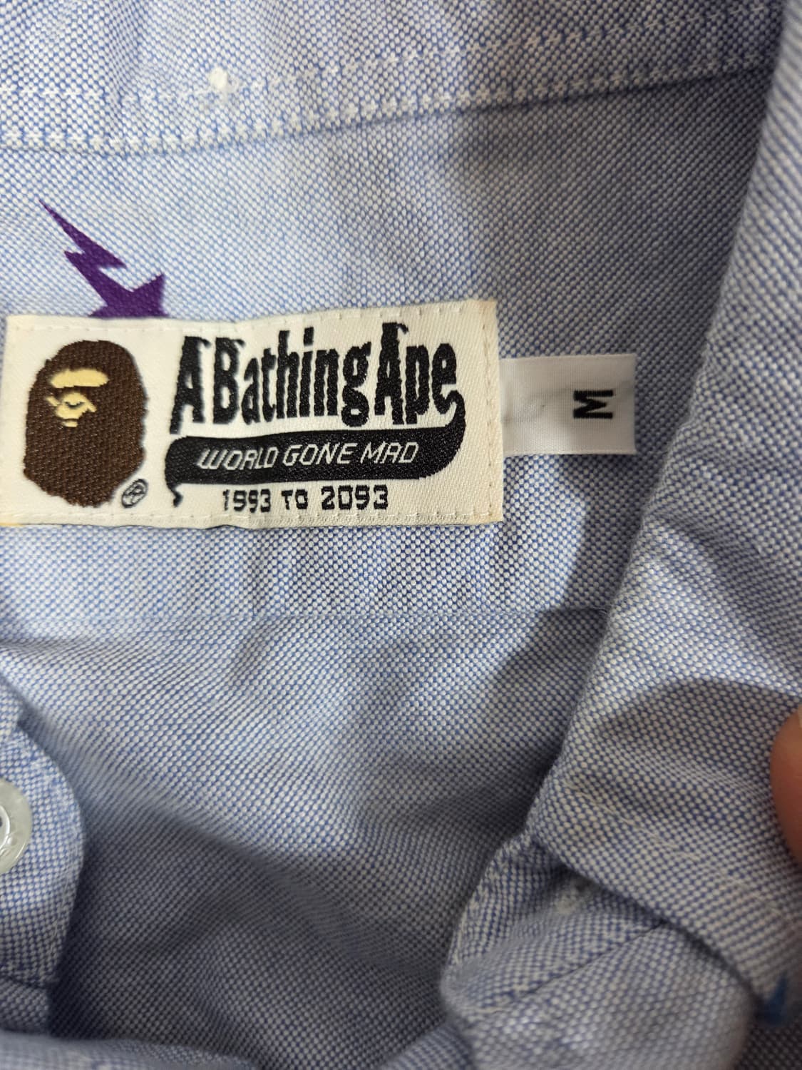 국내매장판 정품A Bathing Ape 별 패턴 반팔 셔츠 상품이미지3