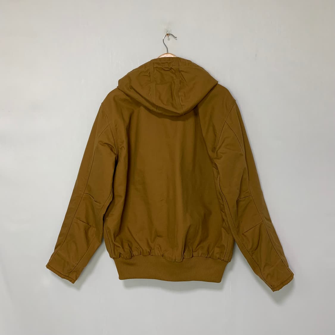 칼하트 빈티지 후드 봄버 자켓 카멜 브라운 XL 남녀공용 루즈핏 상품이미지8