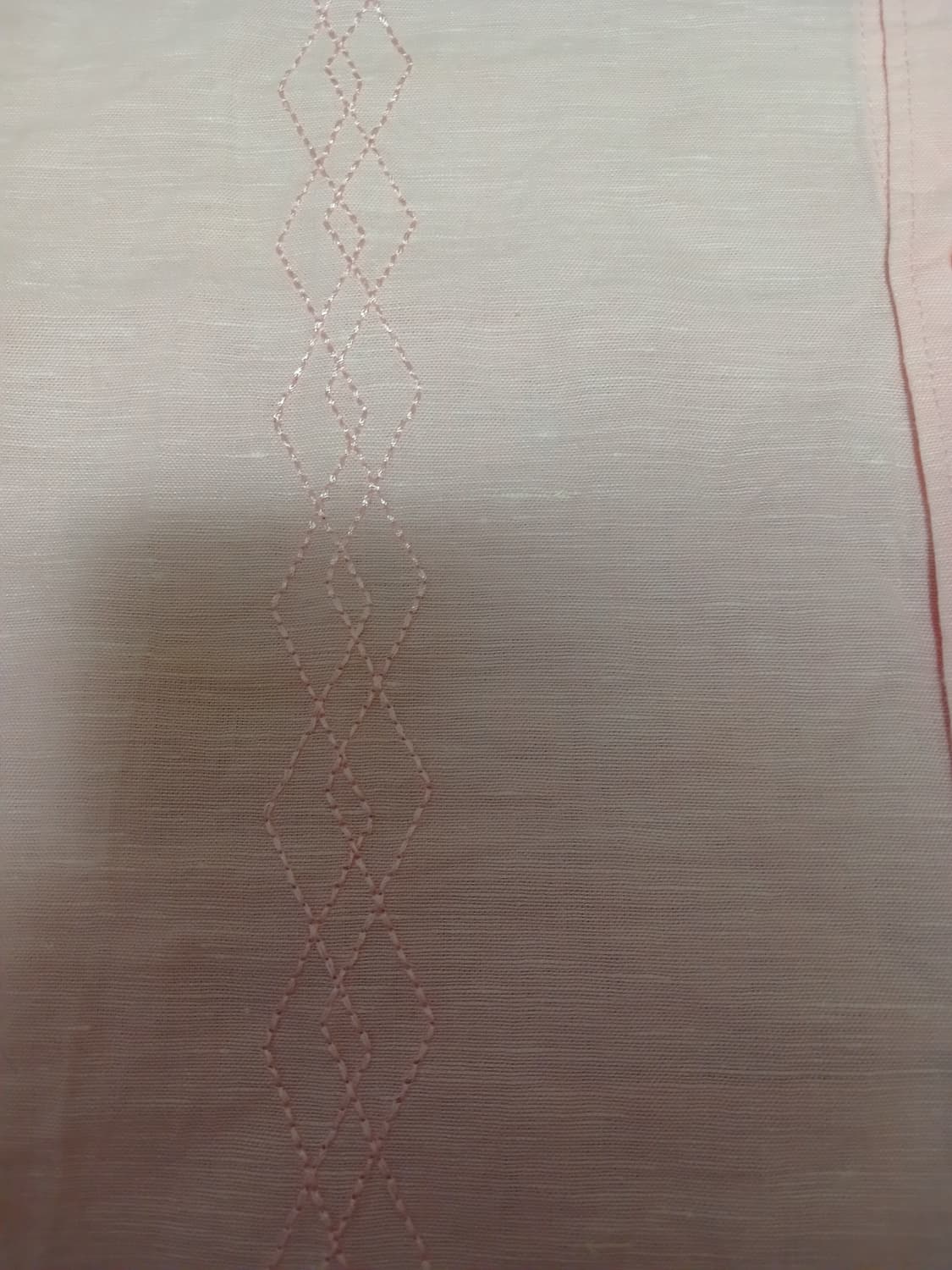 Cafe luna 자수 디테일 린넨 반팔 셔츠 상품이미지3