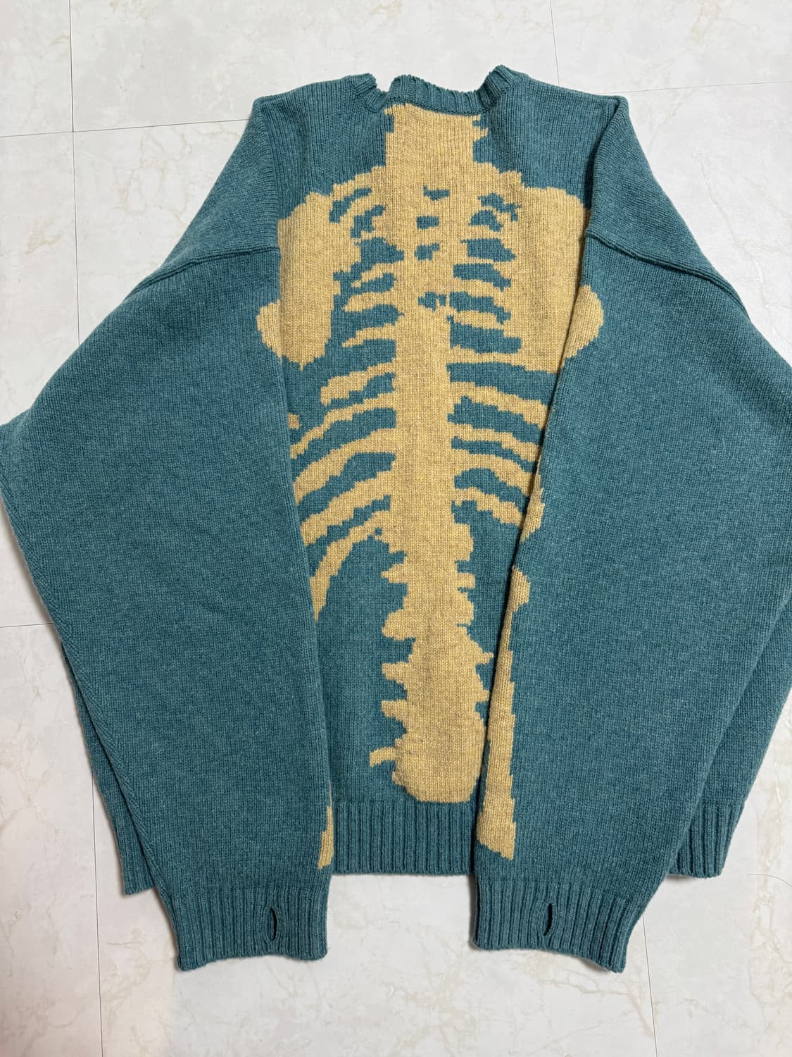 캐피탈 니트 Kapital 5G Wool Bone Crewneck 상품이미지2