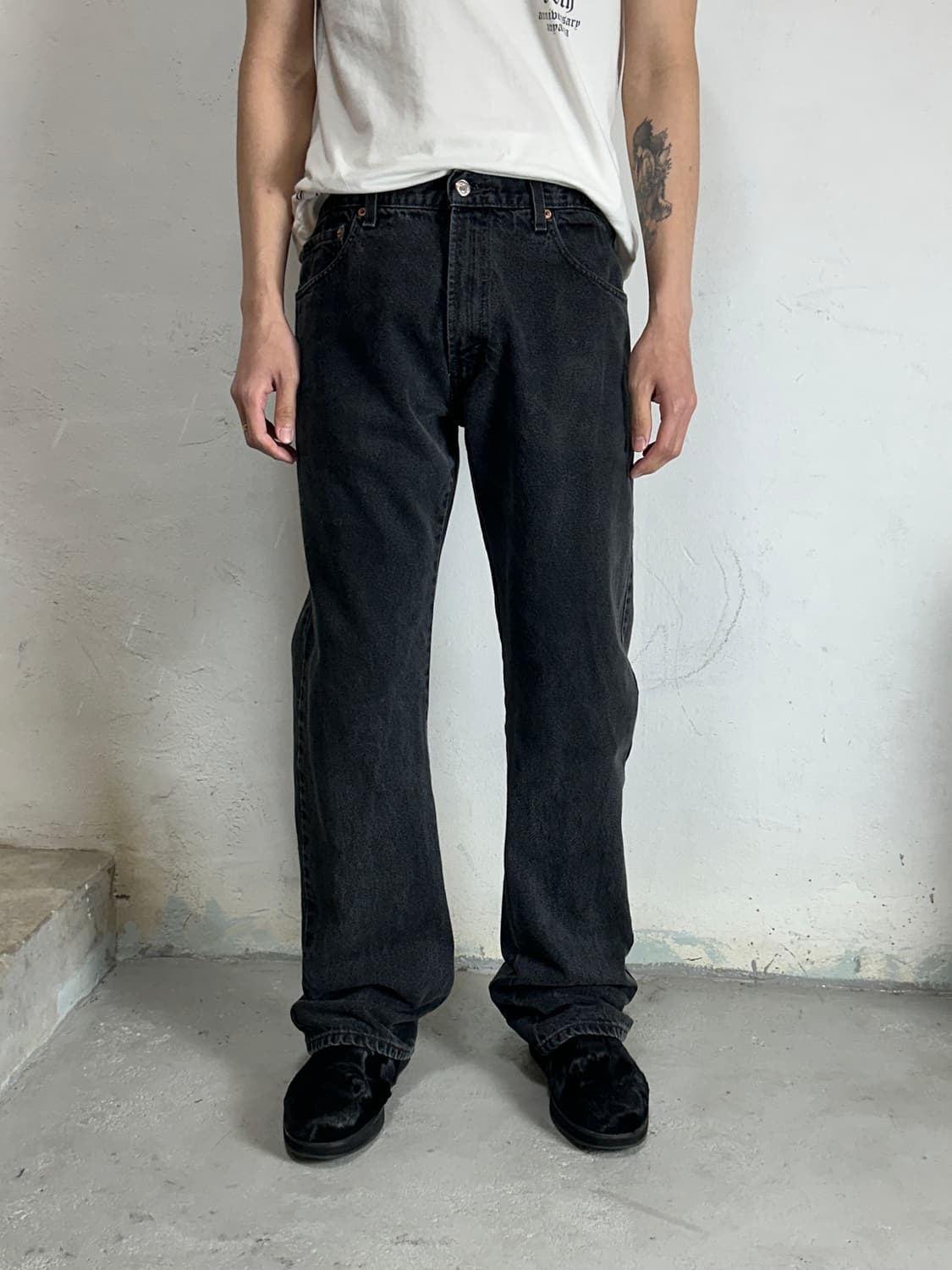 00's 빈티지 리바이스 517 블랙 부츠컷 리바이스 플레어진 상품이미지1