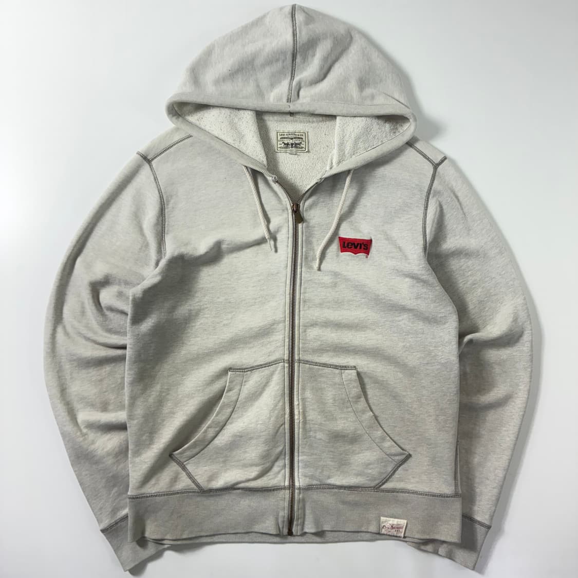 Levi's  리바이스 백그래픽 그레이 후드집업  상품이미지4