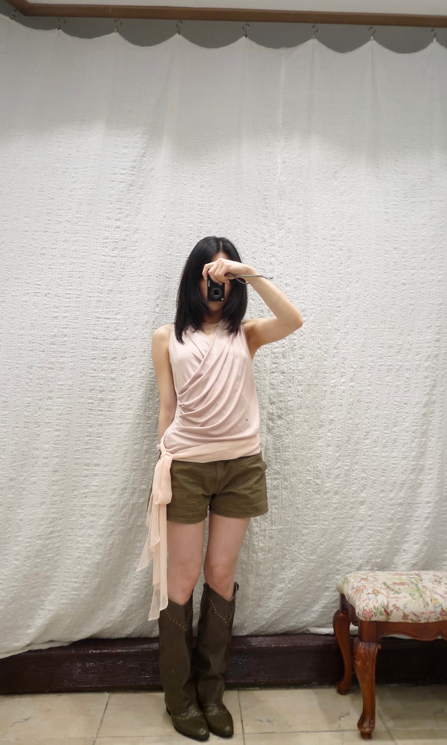 khaki short pants 상품이미지2