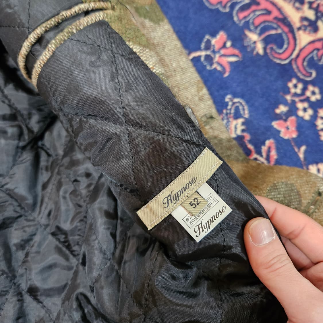 히프노스(Hypnose) 카모플라쥬 누빔 더블 코트 52size 상품이미지5