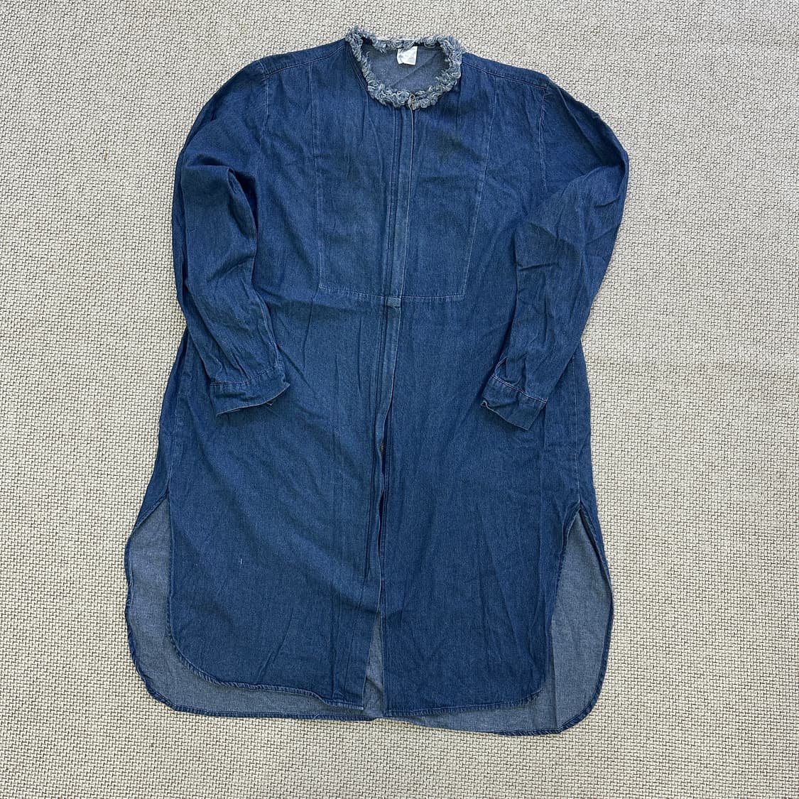 실측확인 빈티지 여성 데님 셔츠 원피스 0421D 상품이미지1