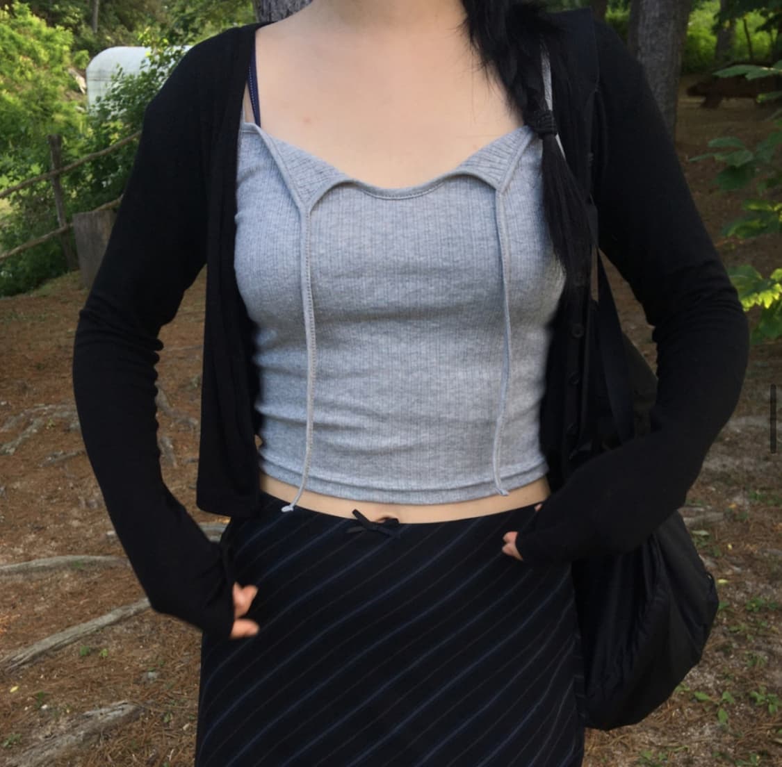 아워캐비넷 sleeveless navy 상품이미지2