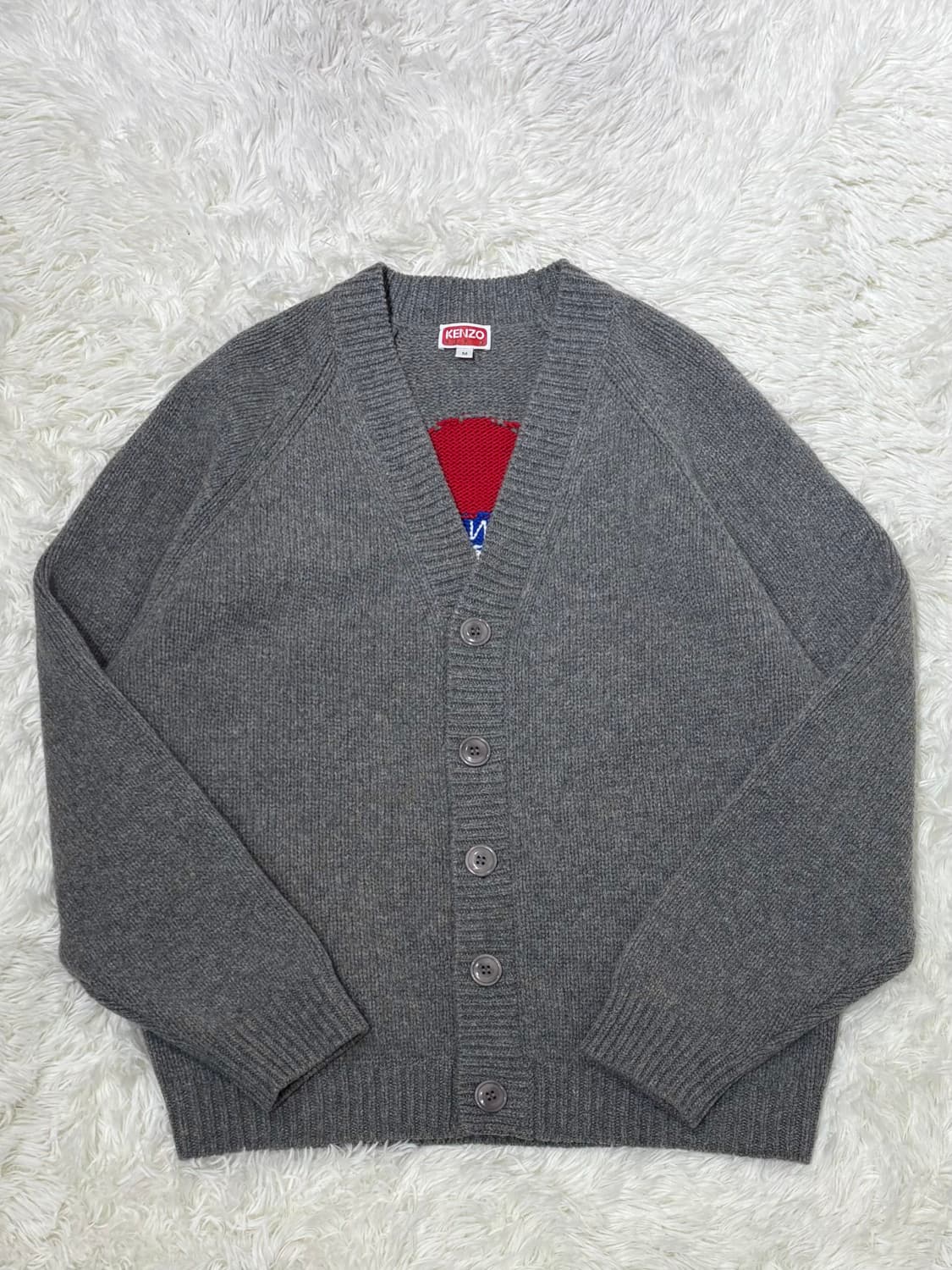 겐조 타겟 울 펄그레이 가디건 상품이미지4