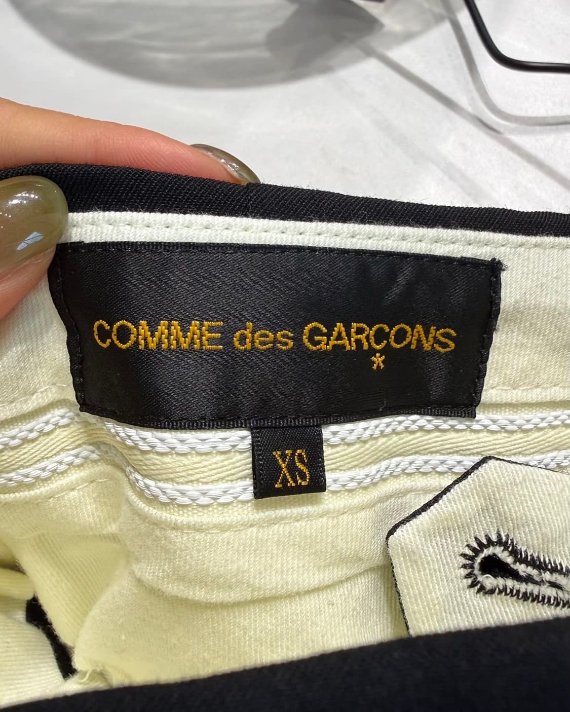 꼼데가르송 블랙 플리츠 스커트 팬츠  상품이미지8