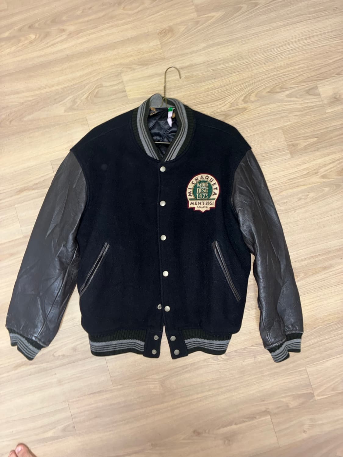 MEN’S BIGI 90s 울/가죽 바시티 자켓 상품이미지2