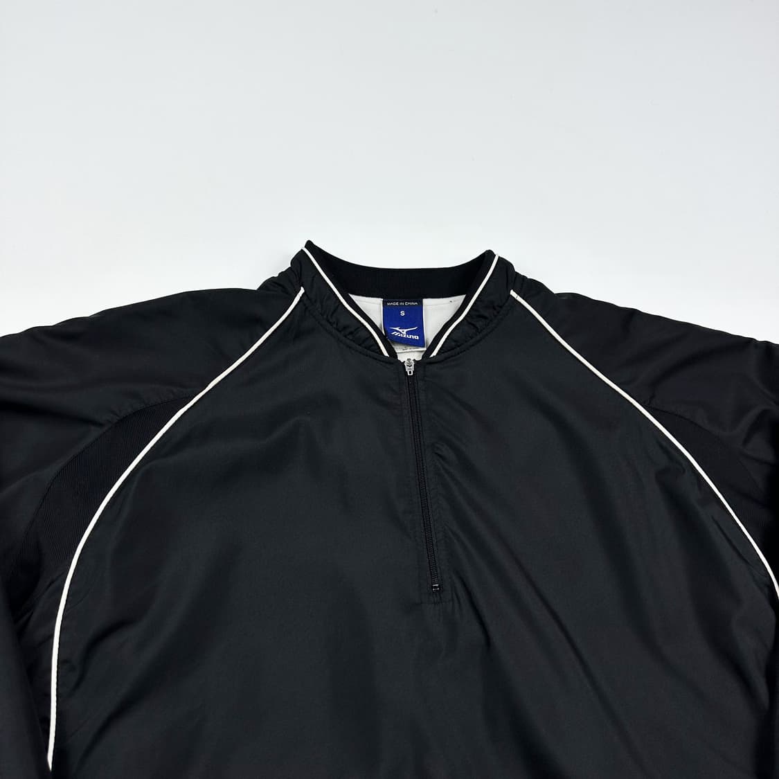 미즈노 트레이닝 블랙 반집업 바람막이 웜업 (실측 M) 상품이미지1