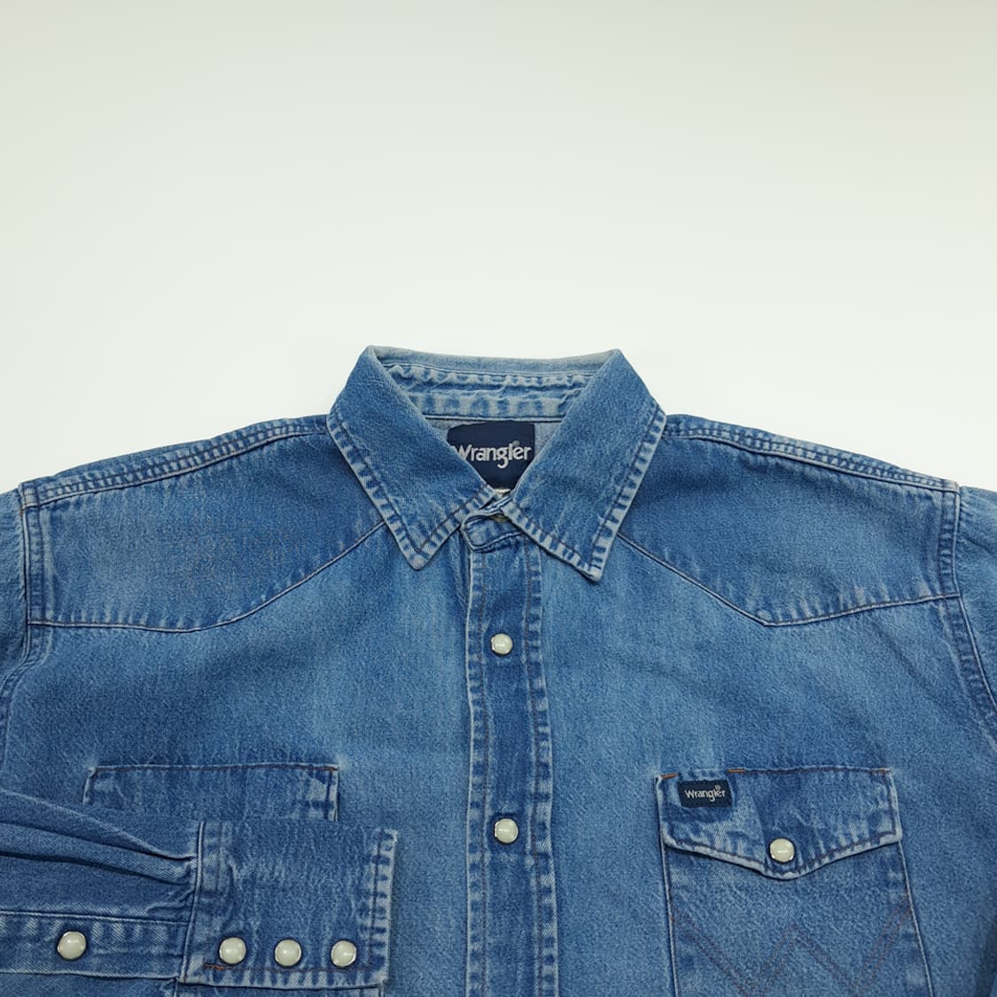 CN782 XL 랭글러 클래식 웨스턴 데님 긴팔 셔츠 남방 상품이미지3