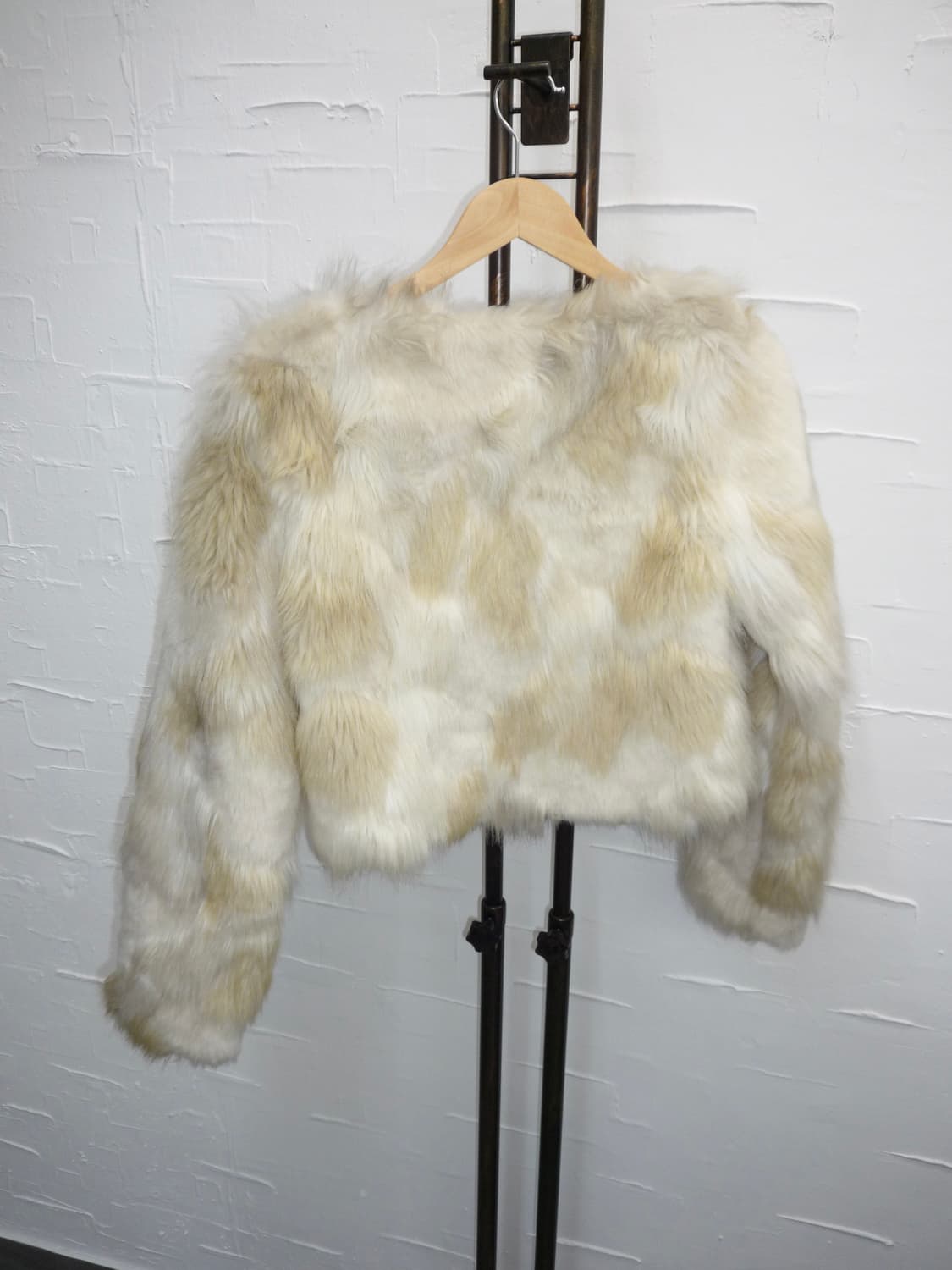 White ivory fur jacket 상품이미지6