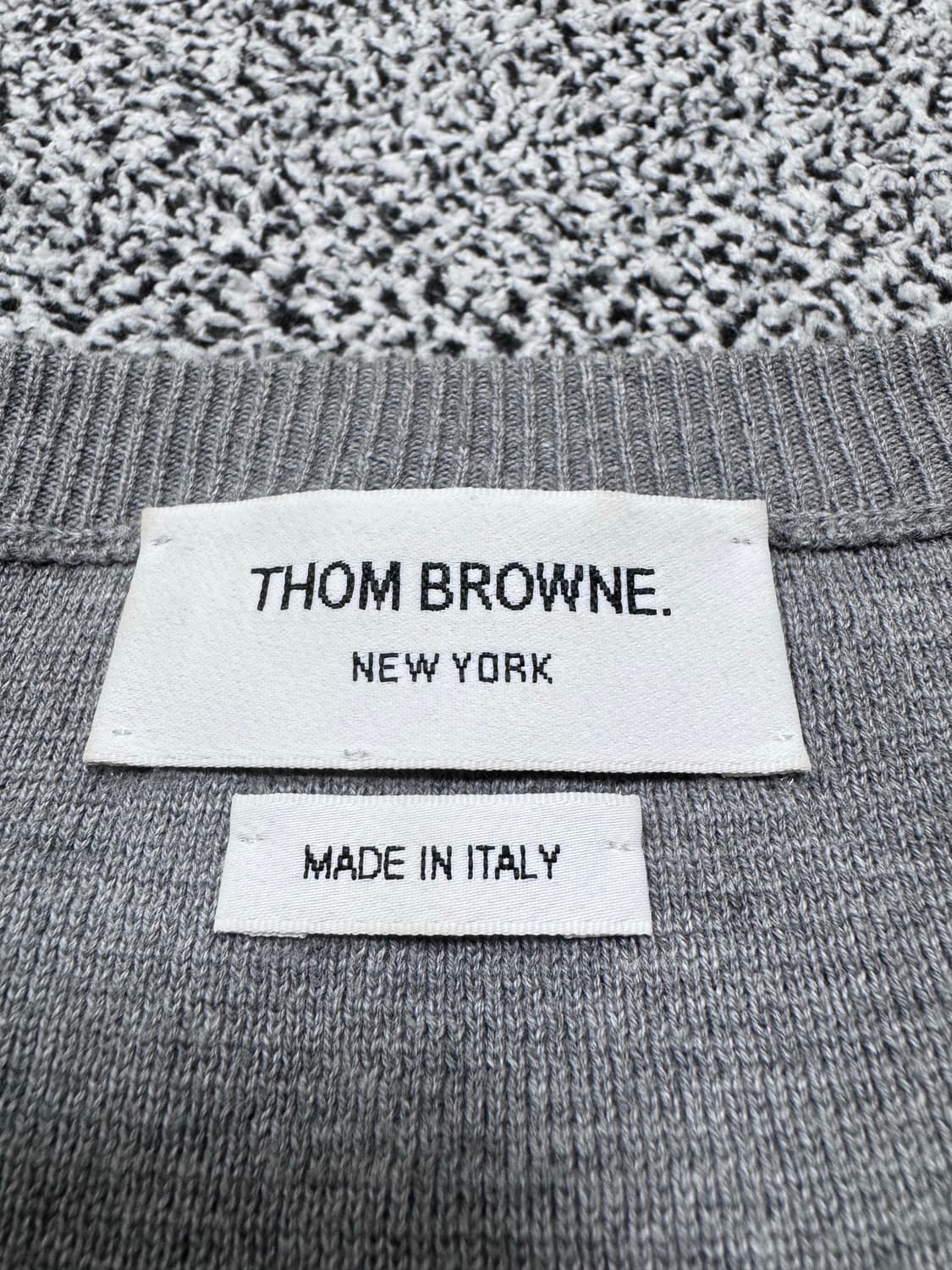 톰브라운 밀라노스티치 니트 2사이즈 그레이 상품이미지2