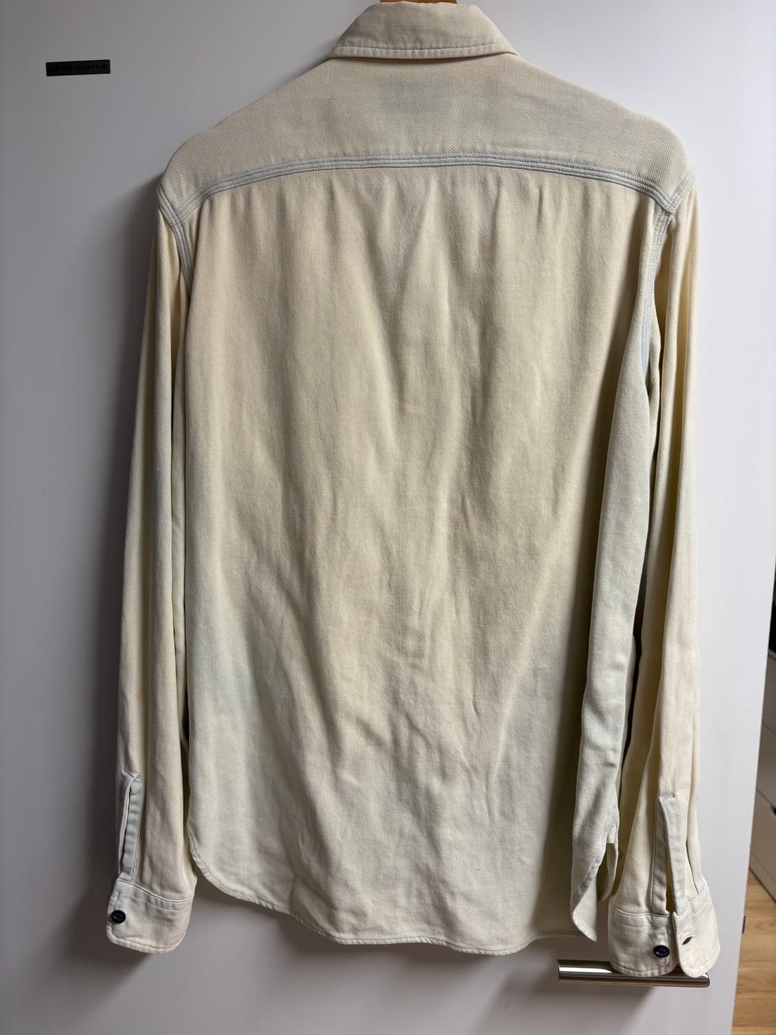 [S] RRL 빈티지코튼 데님셔츠 오프화이트 인디고 상품이미지2