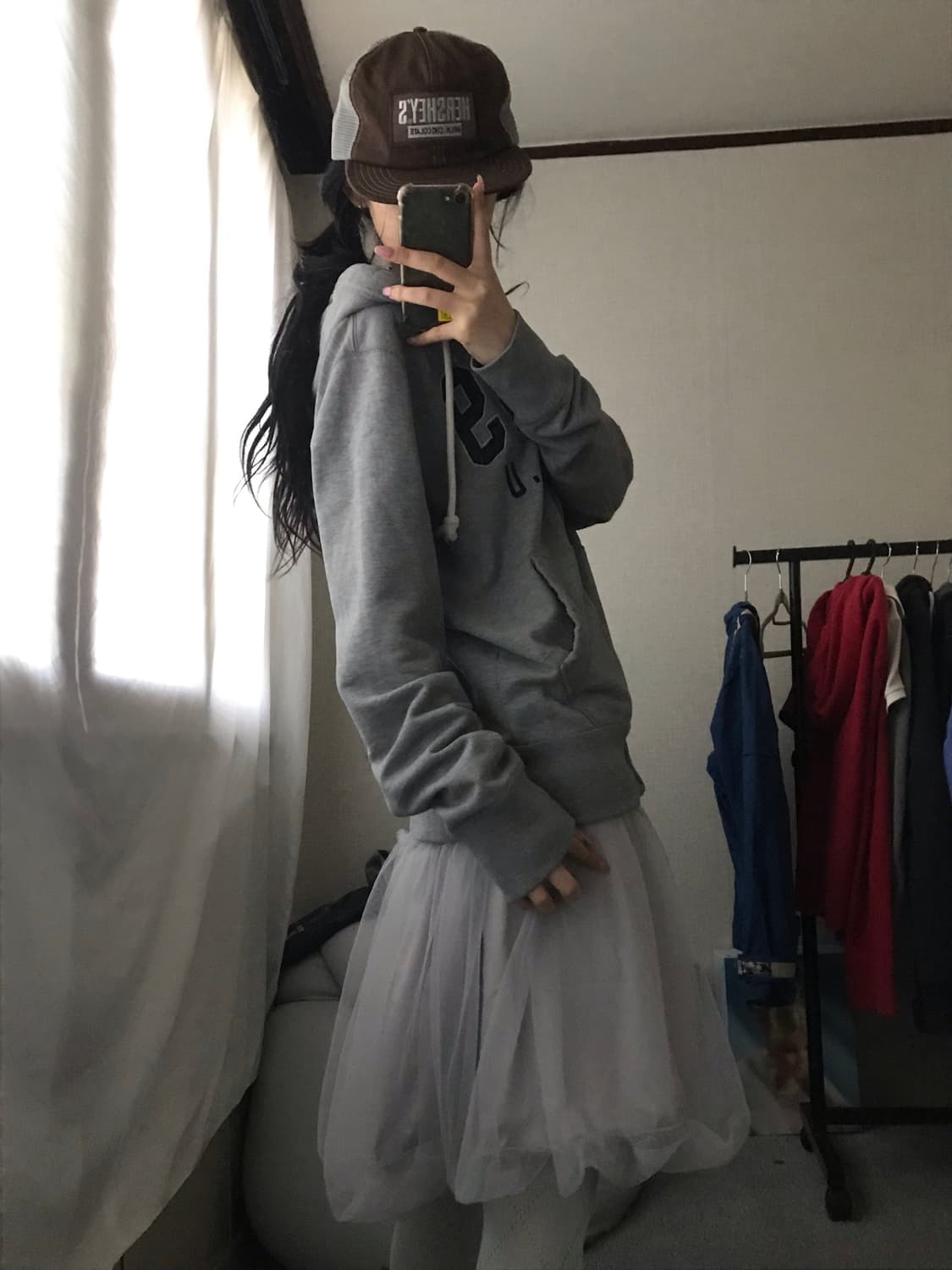 후아유 그레이 후드집업 상품이미지5