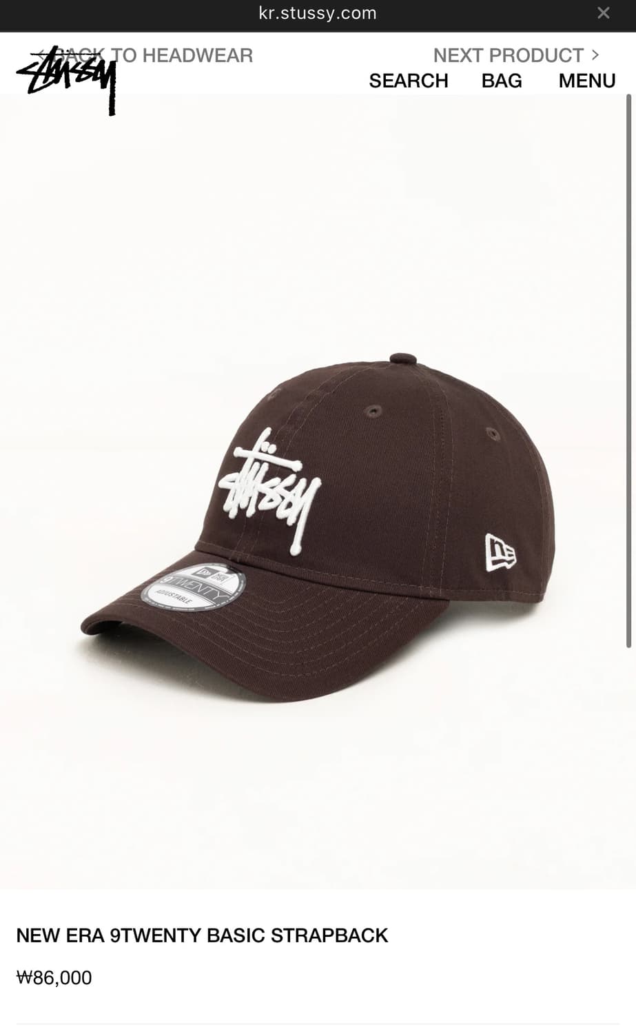 스투시 뉴에라 모자 블랙 상품이미지6