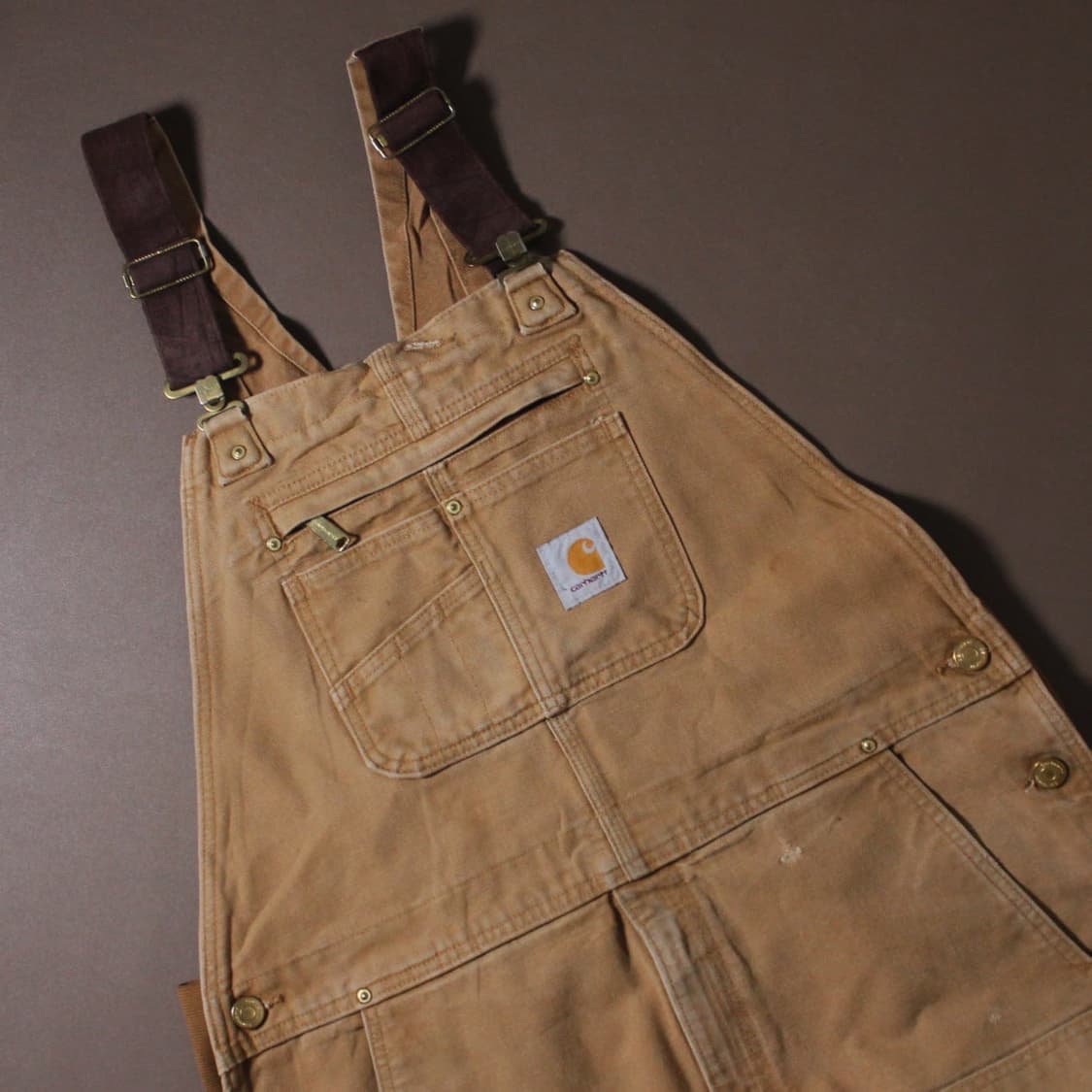 Carhartt 칼하트 덕 브라운 오버롤 상품이미지3