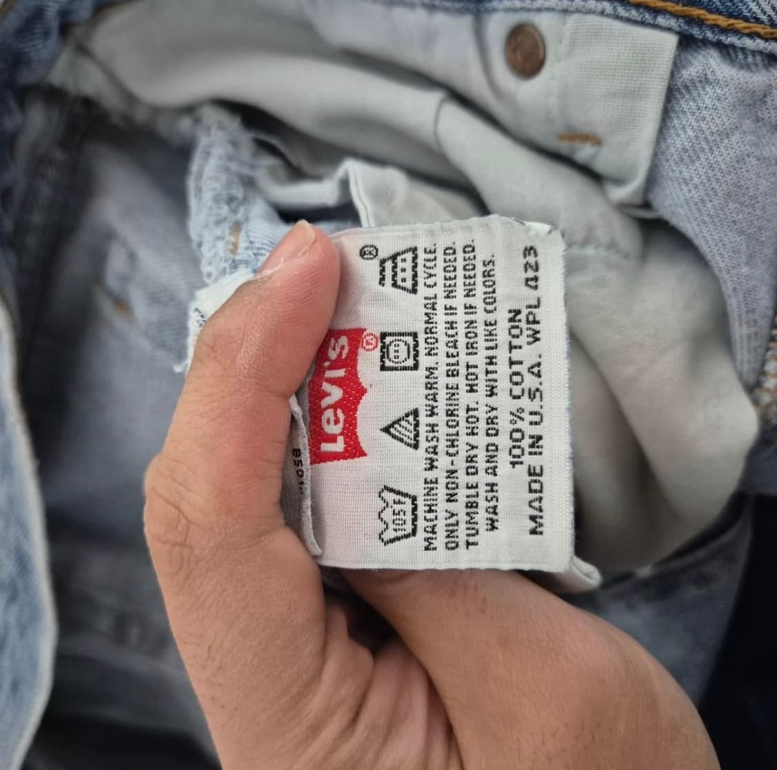 90’s Made In USA 리바이스 Levis 501 데님팬츠 상품이미지5