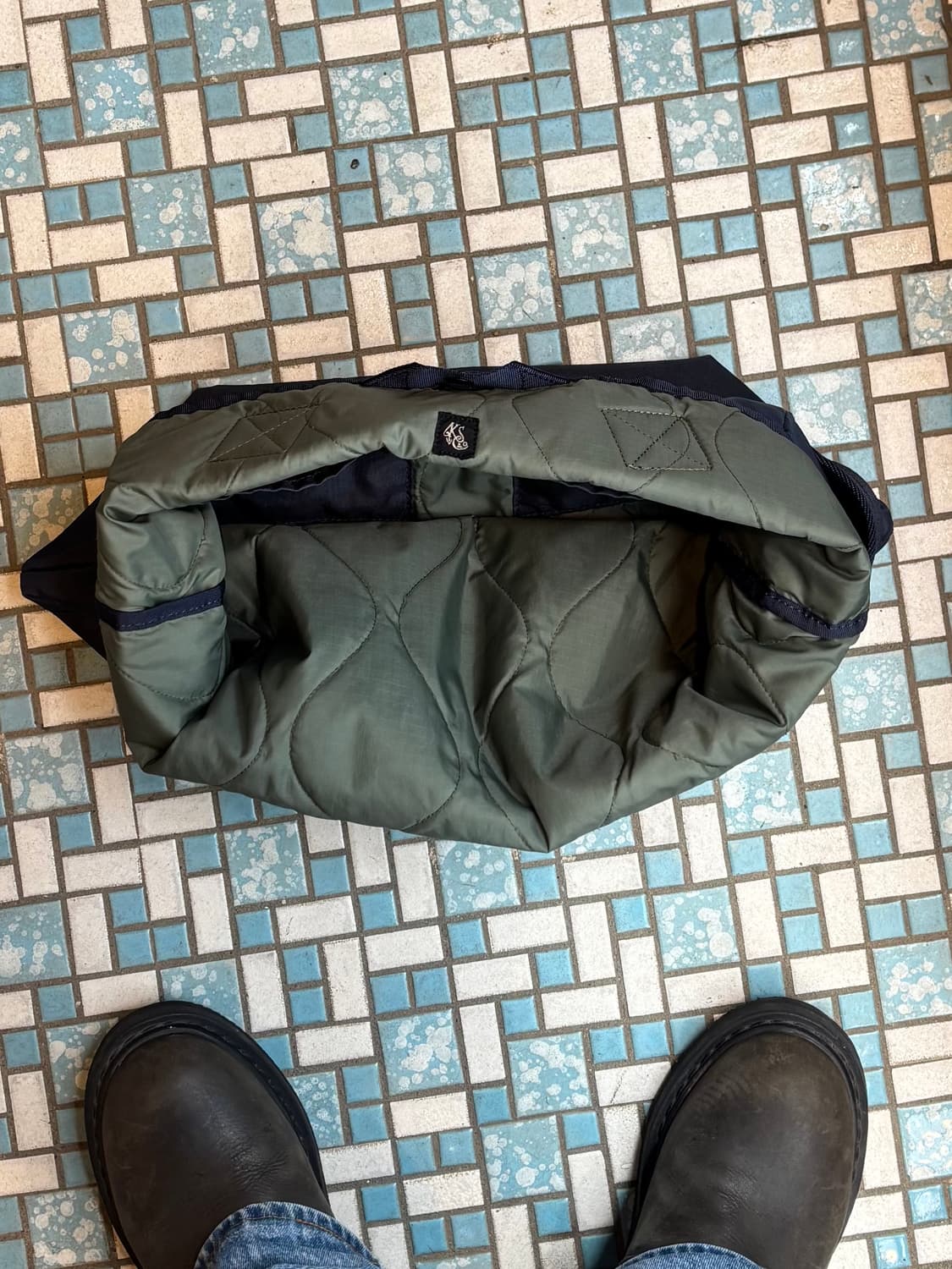 캡틴선샤인 x 포터 퀄팅 밀리터리 토트백 상품이미지3