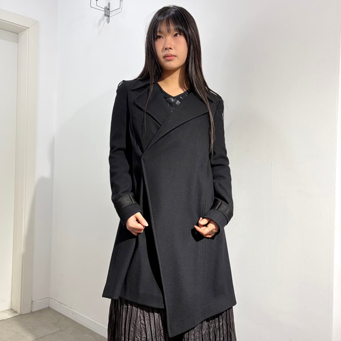 00s-10s초반 지방시 사선 밀리터리 코트 상품이미지1