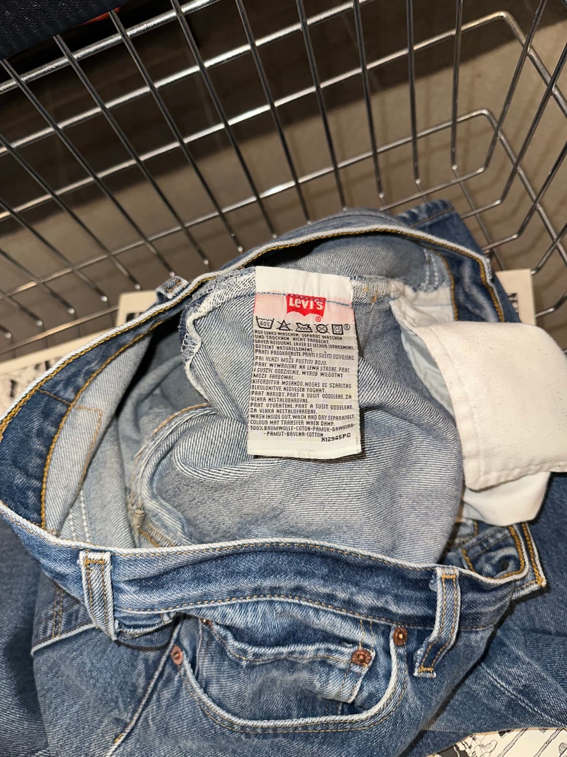 90’s Levi’s 501 273 denim washed pants  상품이미지9