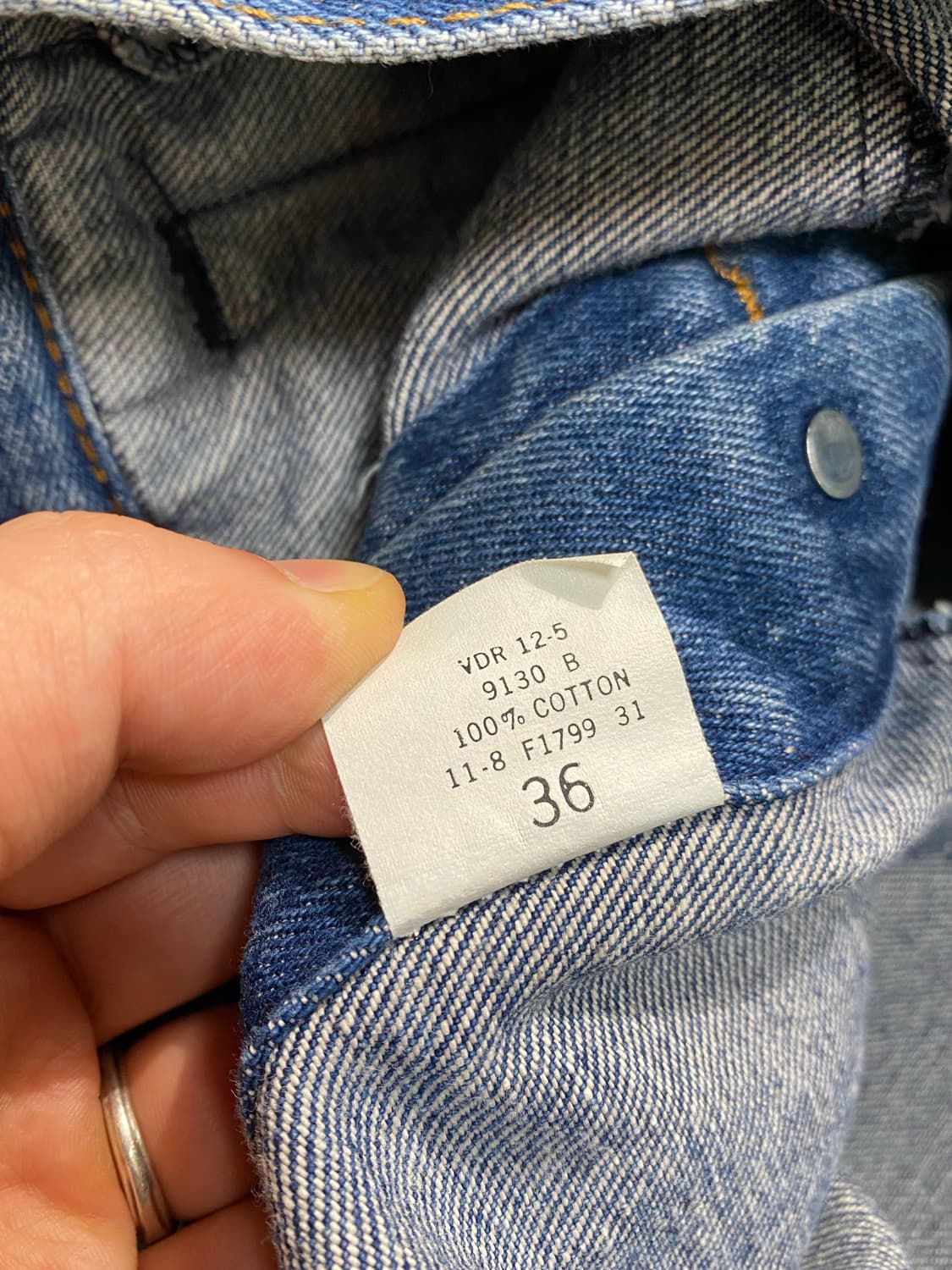 [36]8-90s Plain Pocket By JC Penny 데님자켓 상품이미지8