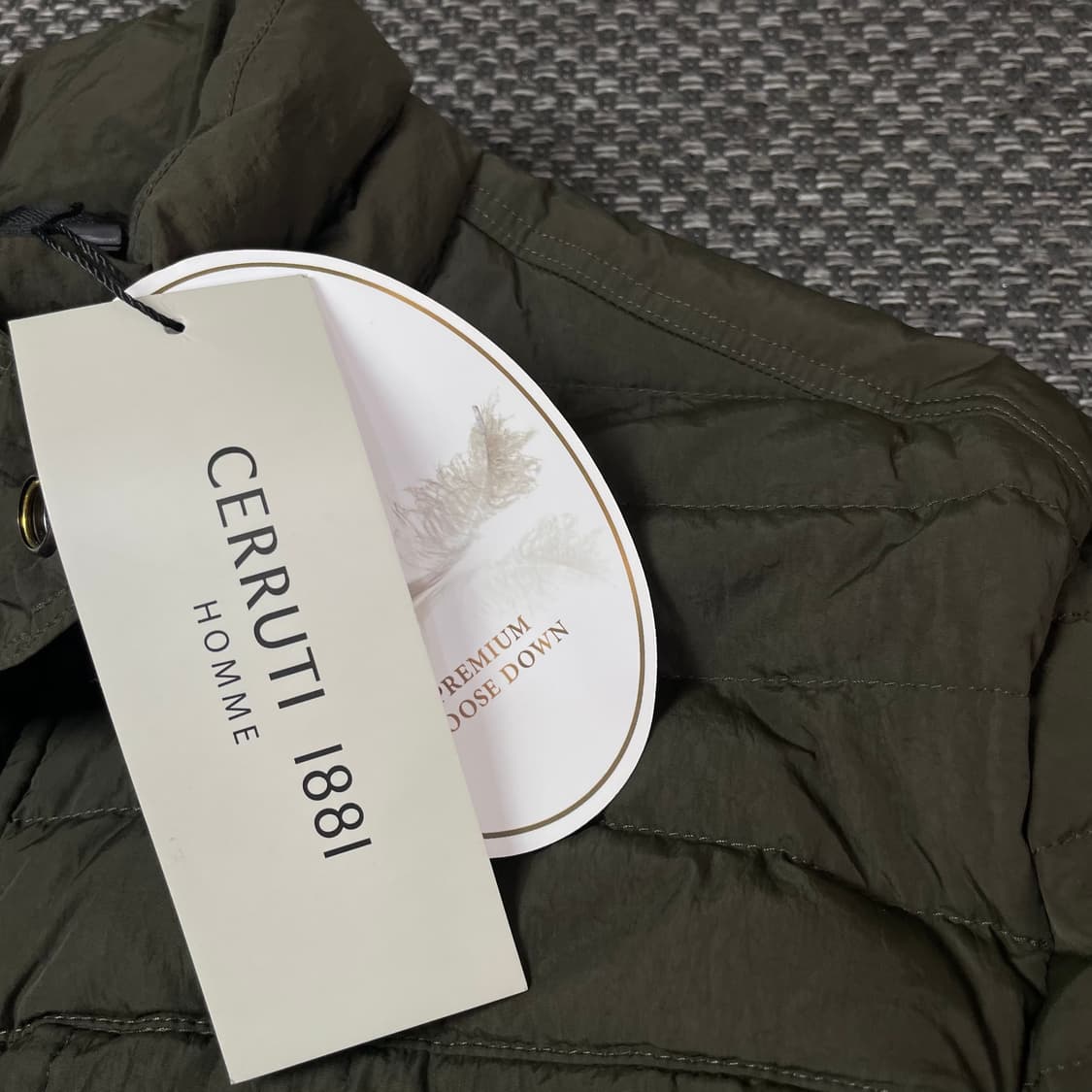 세루티 1881 옴므 카키 투포켓 다운 패딩 100 상품이미지5