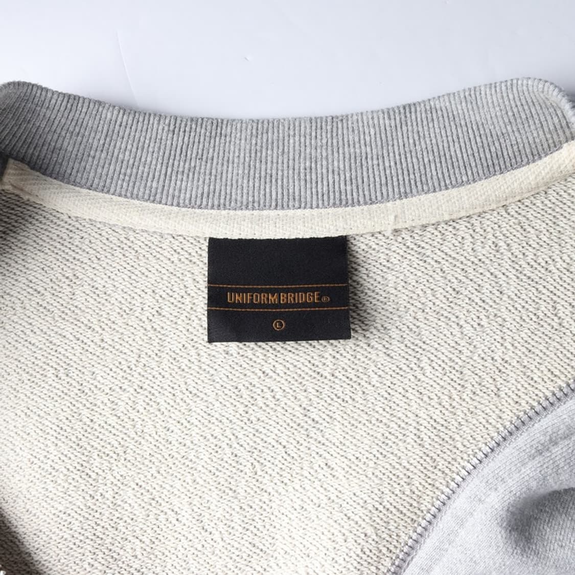 유니폼브릿지 집업 스웻 가디건 그레이 L 상품이미지5