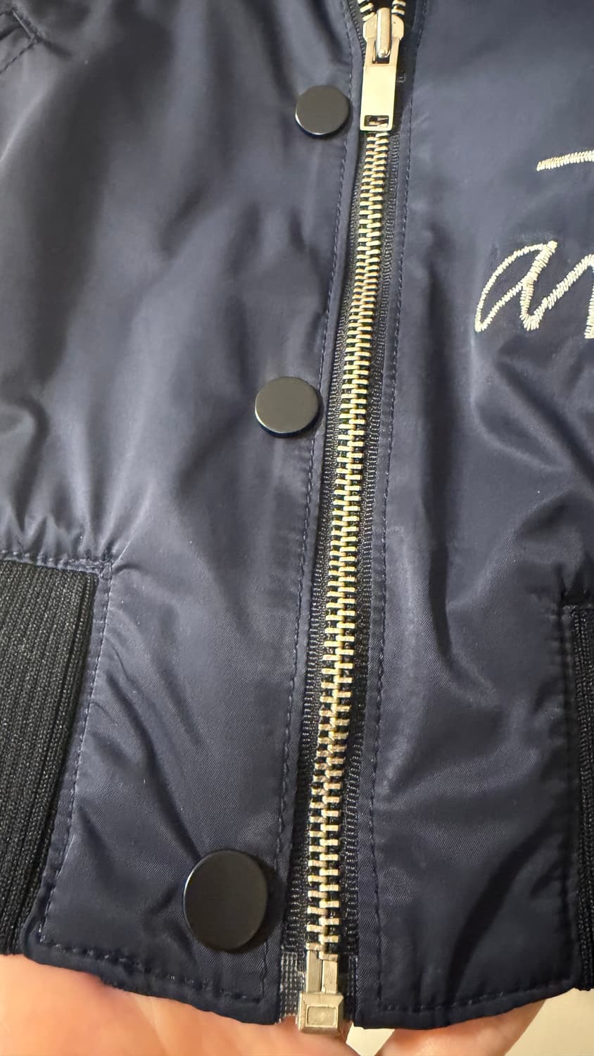 한섬 세컨플로어 봄버 블루종 항공점퍼 자켓 55-66  정가 40만원대 상품이미지4