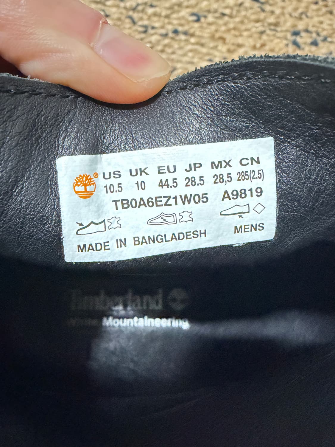 (285) 팀버랜드 x 화이트 마운티니어링 백집 부츠 블랙 상품이미지6