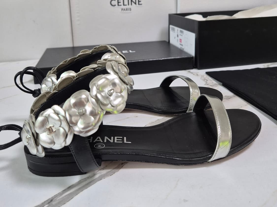 (정품) 샤넬 까멜리아 샌들 37 상품이미지7