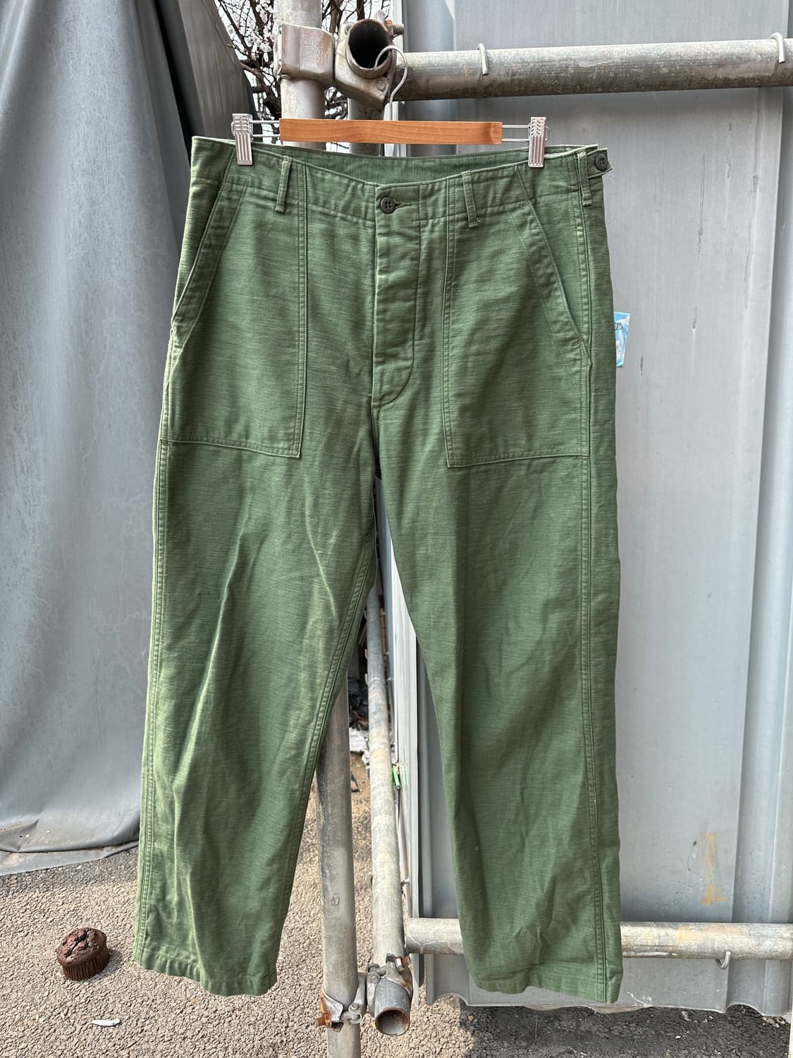 Orslow 오어슬로우 퍼티그 팬츠 올리브 카키 4사이즈 XL 상품이미지1
