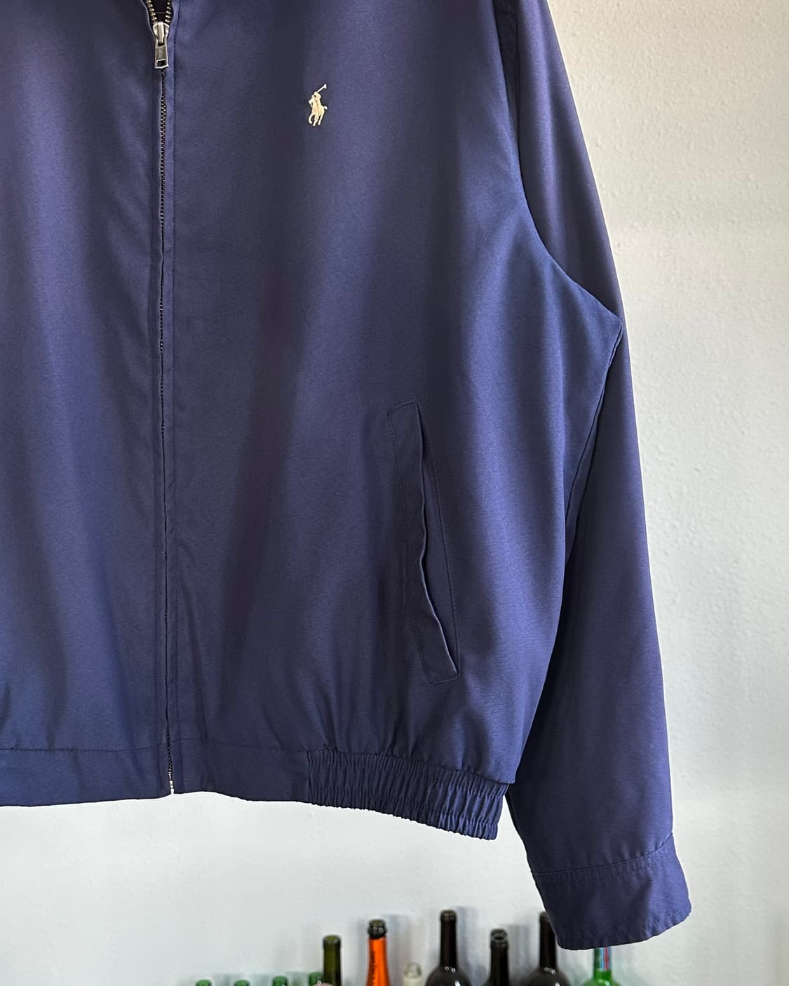 [M-L]폴로 랄프로렌 체크 라이닝 바이스윙 블루종 자켓 상품이미지5