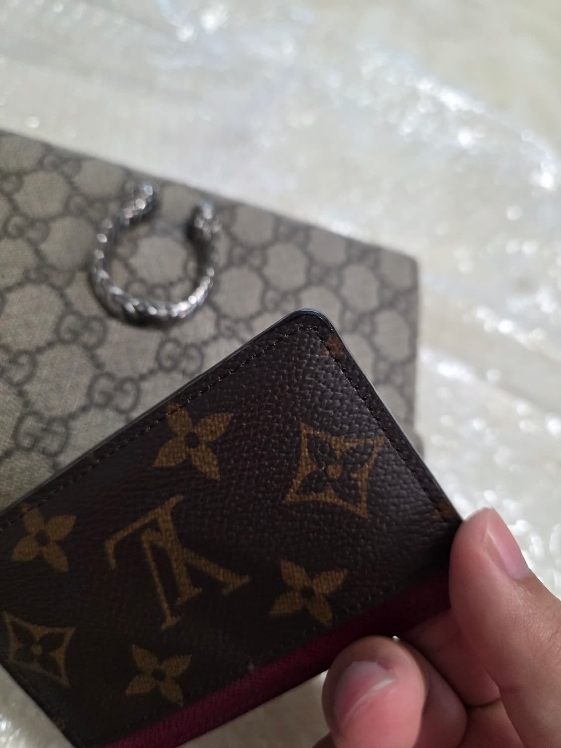 루이비통 모노그램 푸시아 카드지갑 상품이미지7