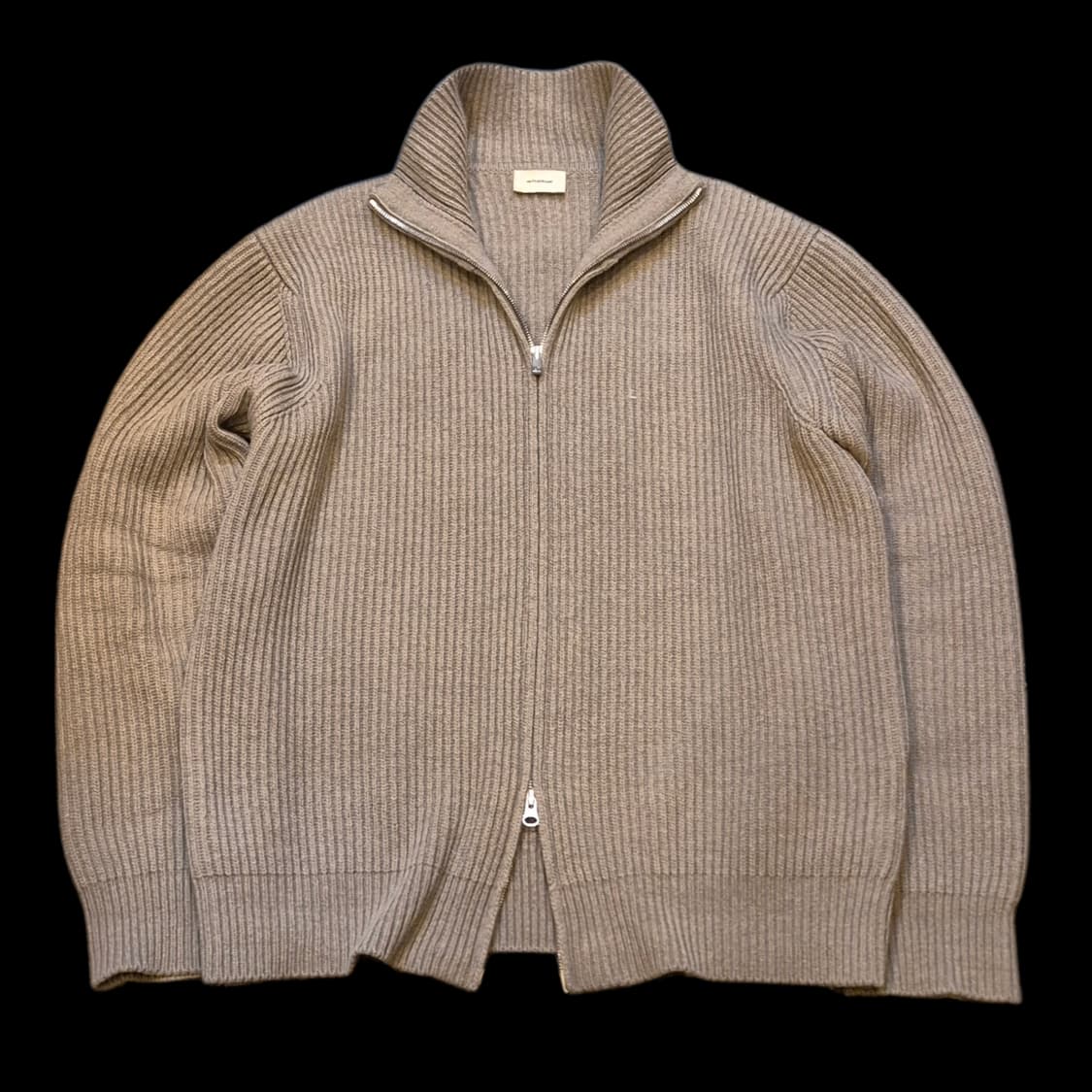 FREE(착샷잇음) 베이지 울 집업니트  상품이미지1