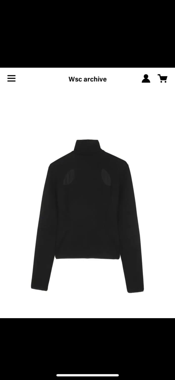 wsc 아카이브 Mesh jersey zip-up 001 상품이미지2