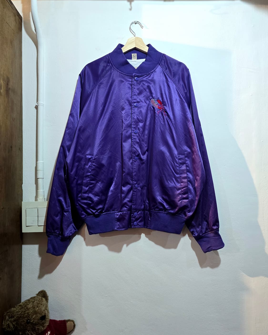 West Ark Satin Varsity Jacket (새틴 바시티) 상품이미지1