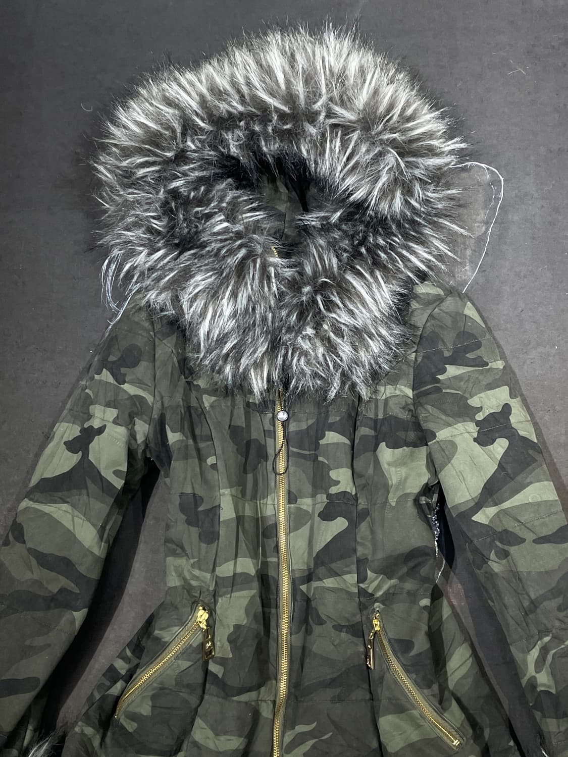 일본빈티지 라디 RADY 오네 갸루 퍼 야상 울프죠 카모 자켓 M 상품이미지3