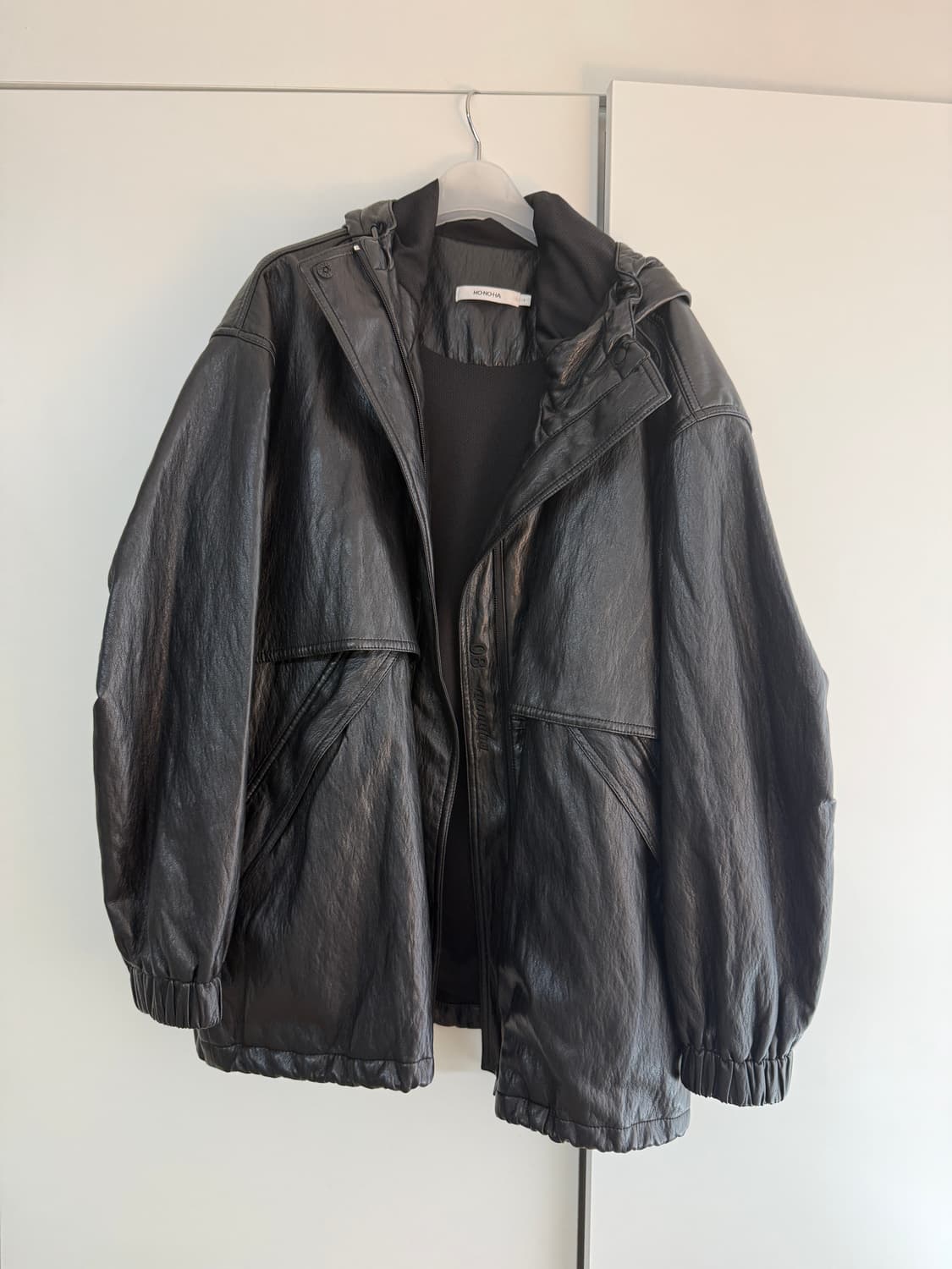 모노하 인조 가죽 점퍼 상품이미지1
