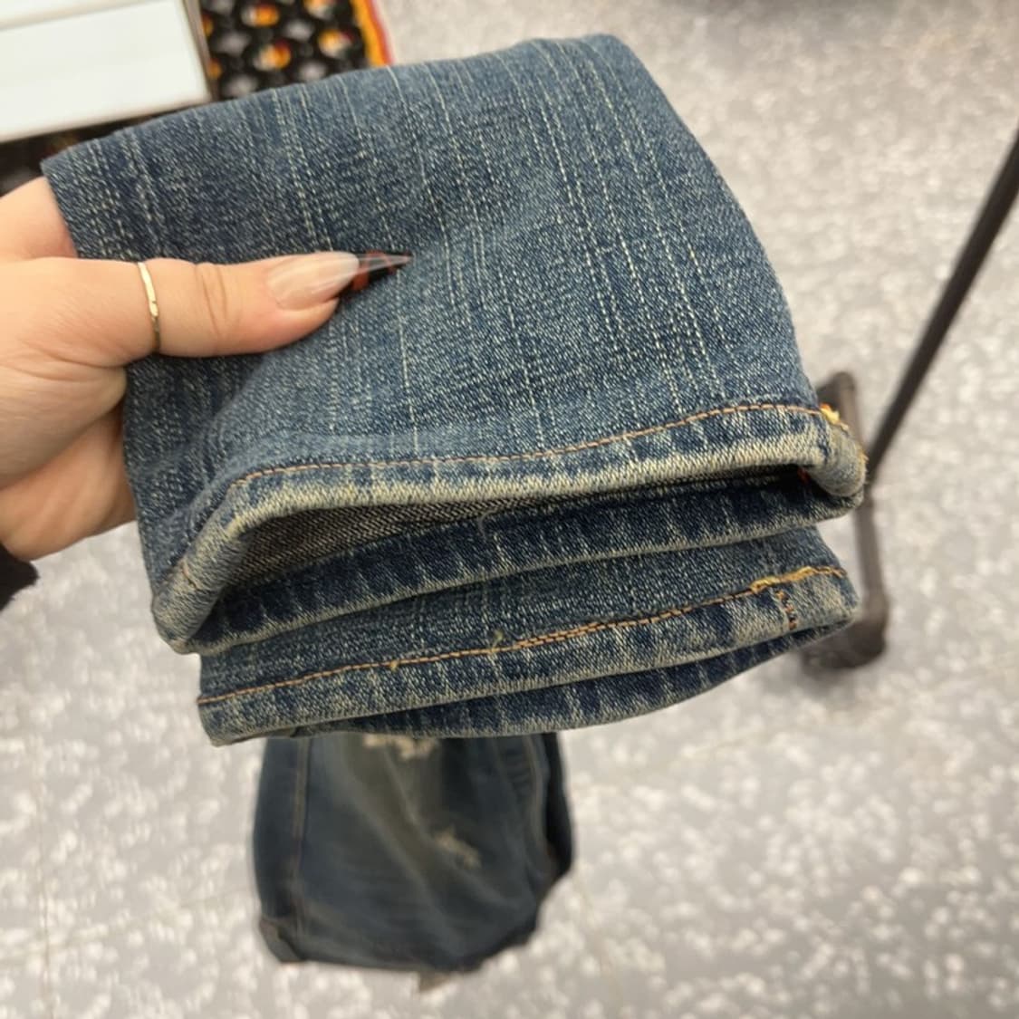 트루릴리전 쥴리 데미지 찢청 스판 데님 청바지 25인치 C08349 상품이미지8