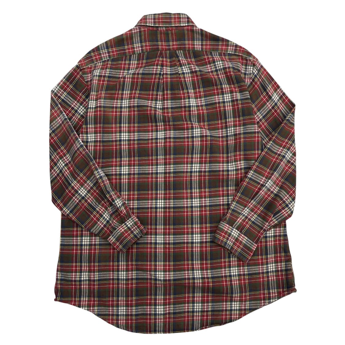 폴로 랄프로렌 그린포니 레드 타탄 체크 셔츠 XL 상품이미지3