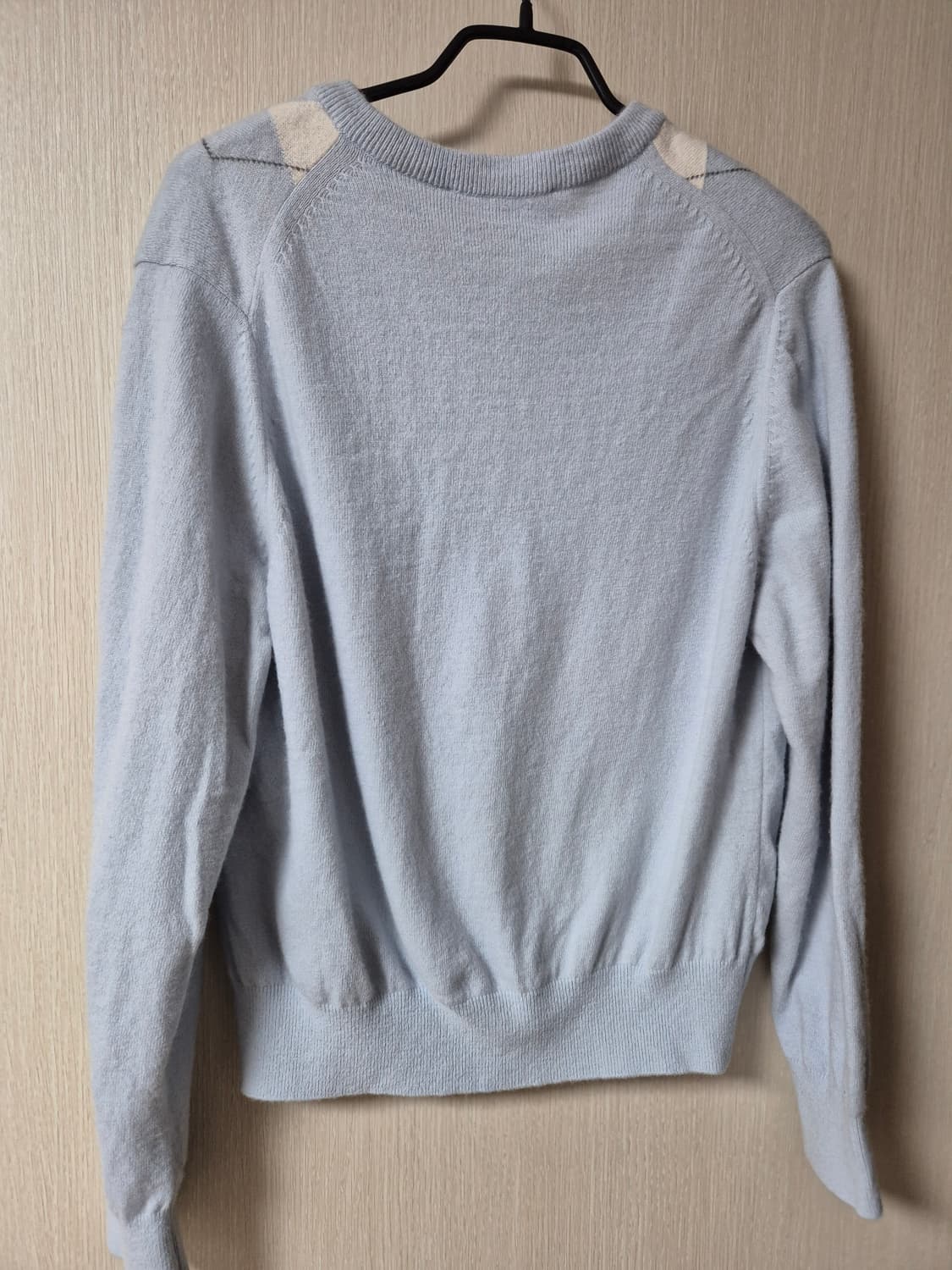 던스트 Dunst 아가일 V넥 니 스웻셔츠 니트 상품이미지4