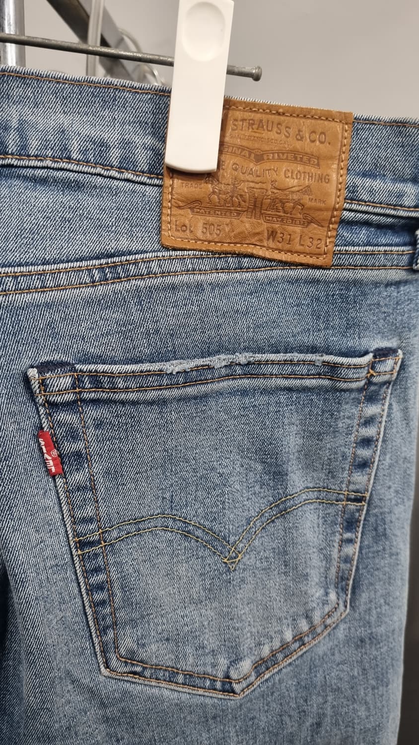 levis 505 웜진 겨울용 기모 스판 프리미엄 빅E 허리31~32 상품이미지4