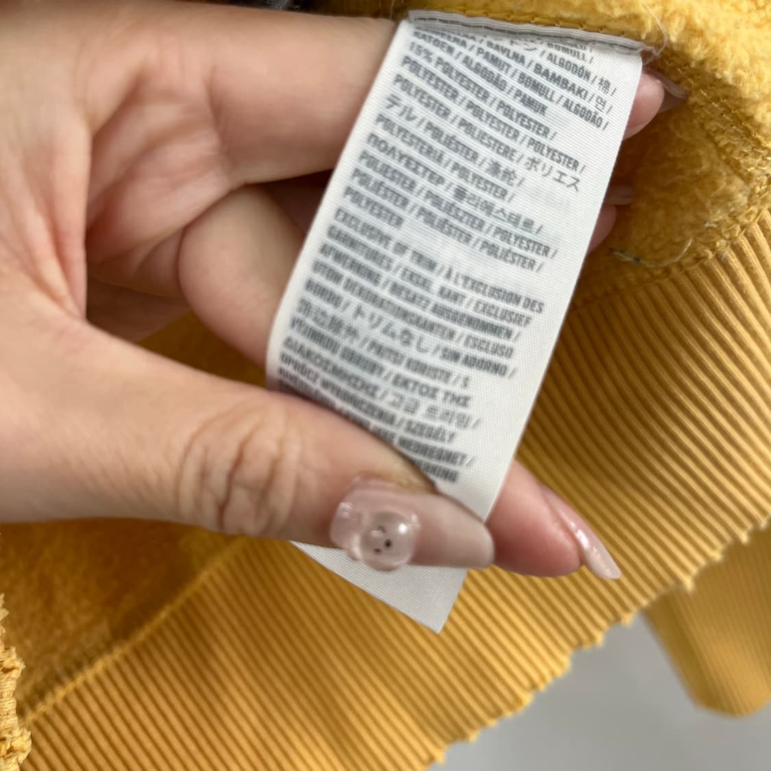 아베크롬비 자수로고 옐로우 후드집업 상품이미지6