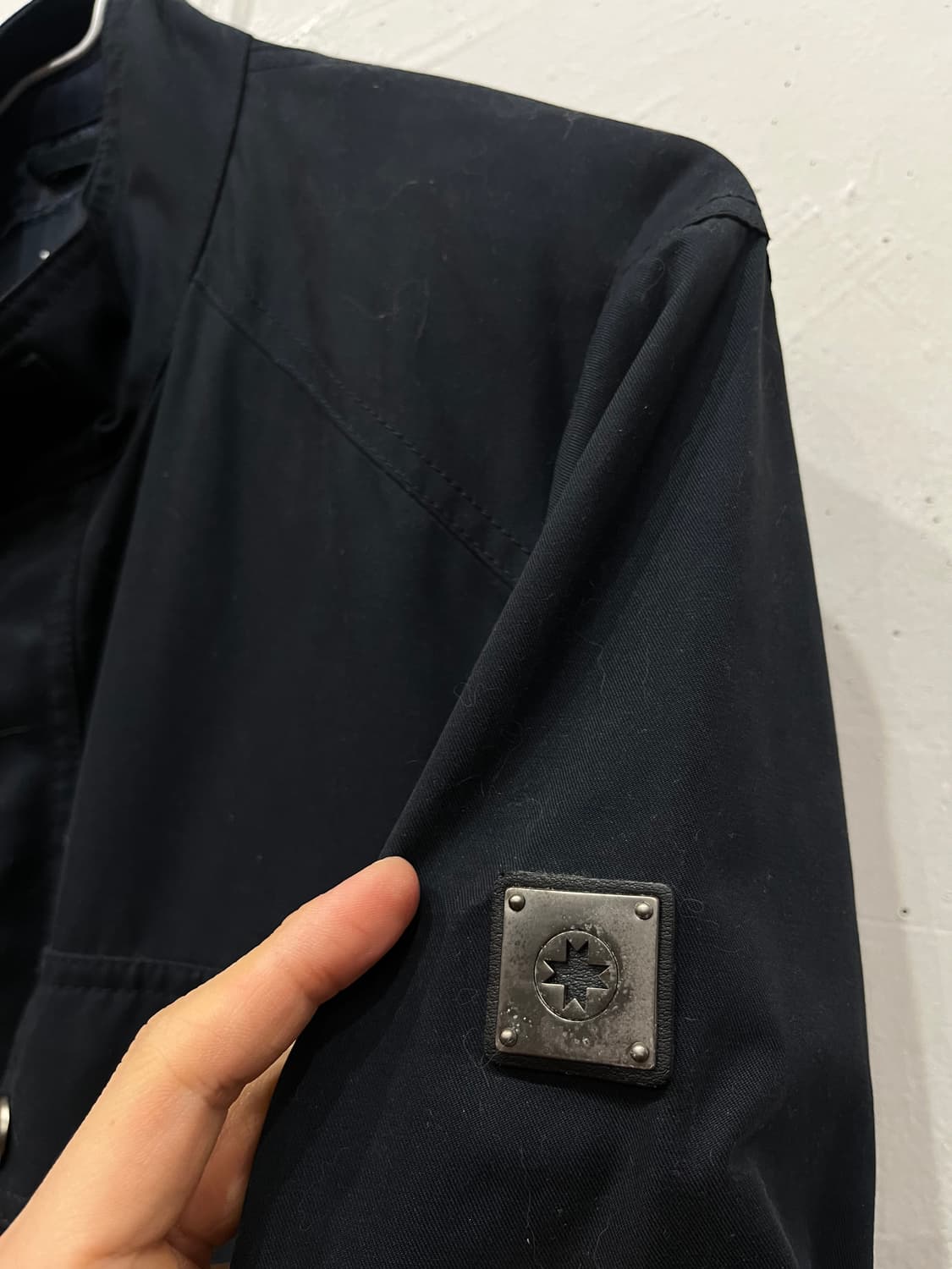 맨온더분 사파리 자켓 네이비 50 상품이미지2