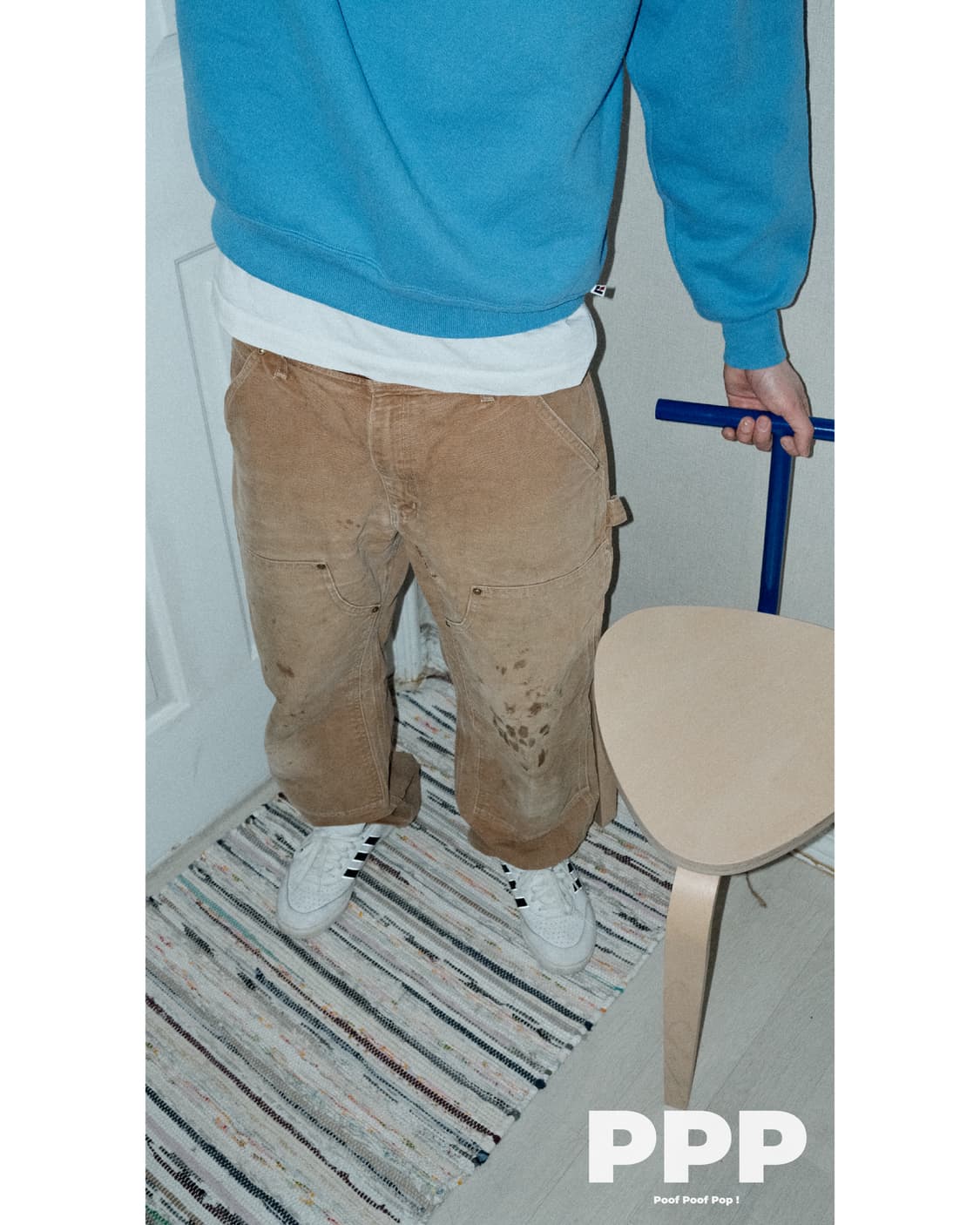 USA Carhartt Double knee Pants B01-BRN 상품이미지1