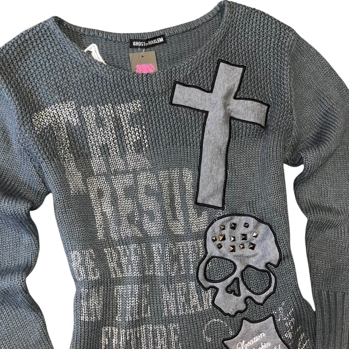 GHOST of HARLEM 고스트오브할렘 와플니트 원피스 y2k펑크갸루 상품이미지2