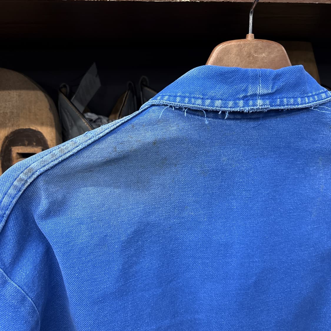 70s 리페어 패치워크 프렌치워크자켓 빈티지페이딩 N557 상품이미지8