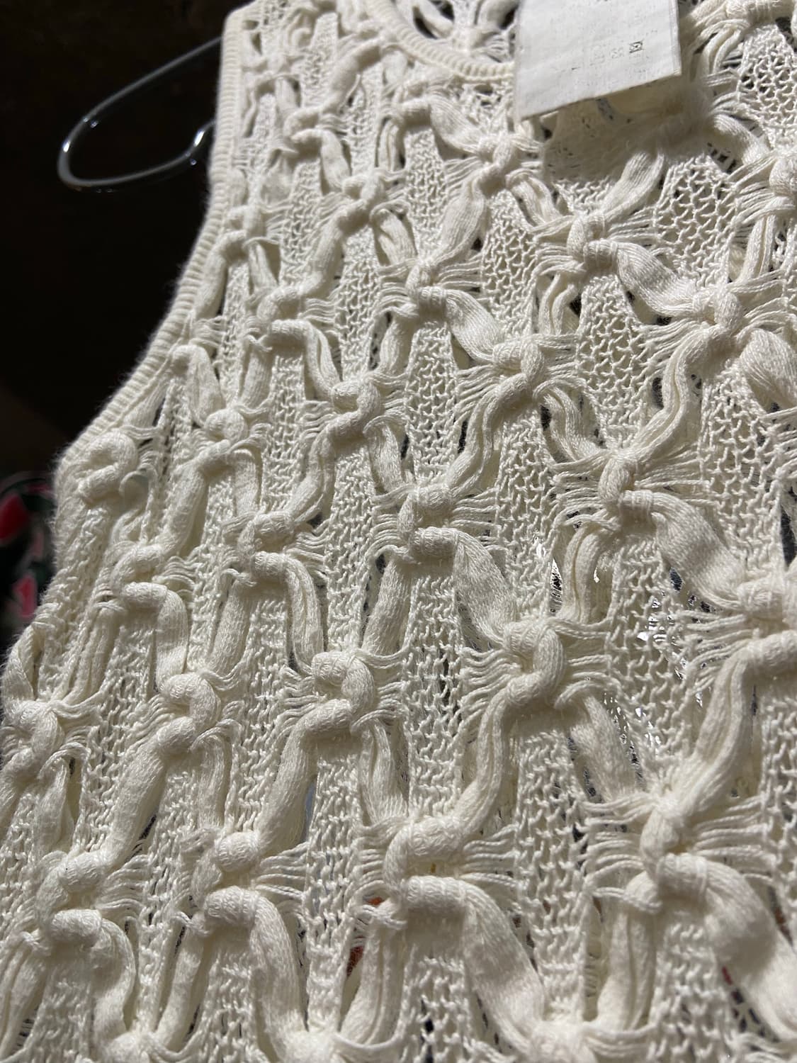 90~00s Dolce & Gabbana 돌채앤 가바나 크로셰 니트 조끼 상품이미지3